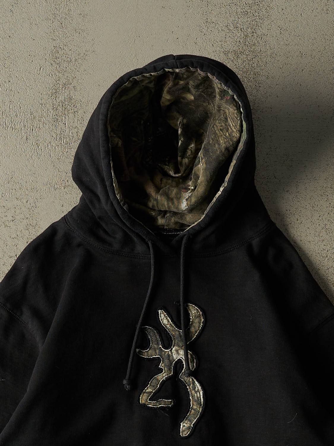 Vintage Y2K Black Browning Embroidered Hoodie (L) - Image 2