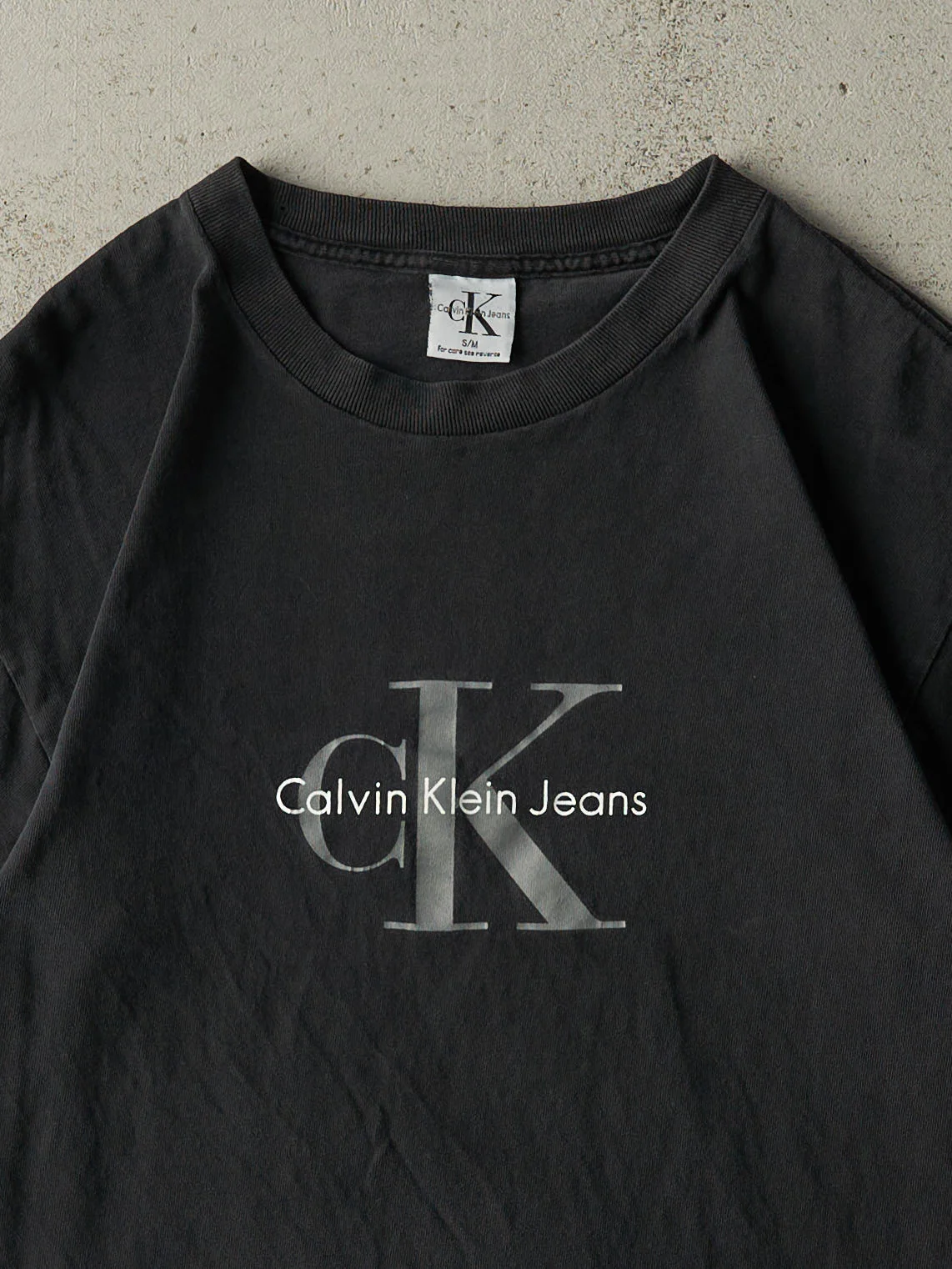 Vintage 90s Black Calvin Klein Jeans Tee (S) - Image 2