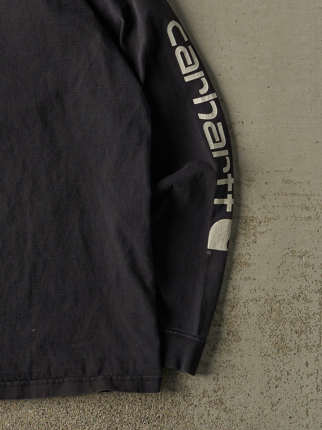 Vintage 90s Black Carhartt Long Sleeve (XL/XXL) - Image 3