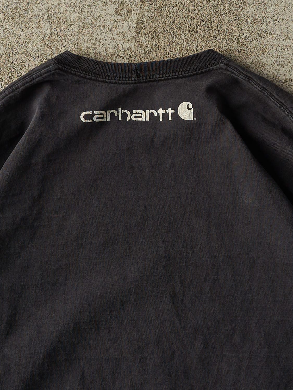 Vintage 90s Black Carhartt Long Sleeve (XL/XXL) - Image 4