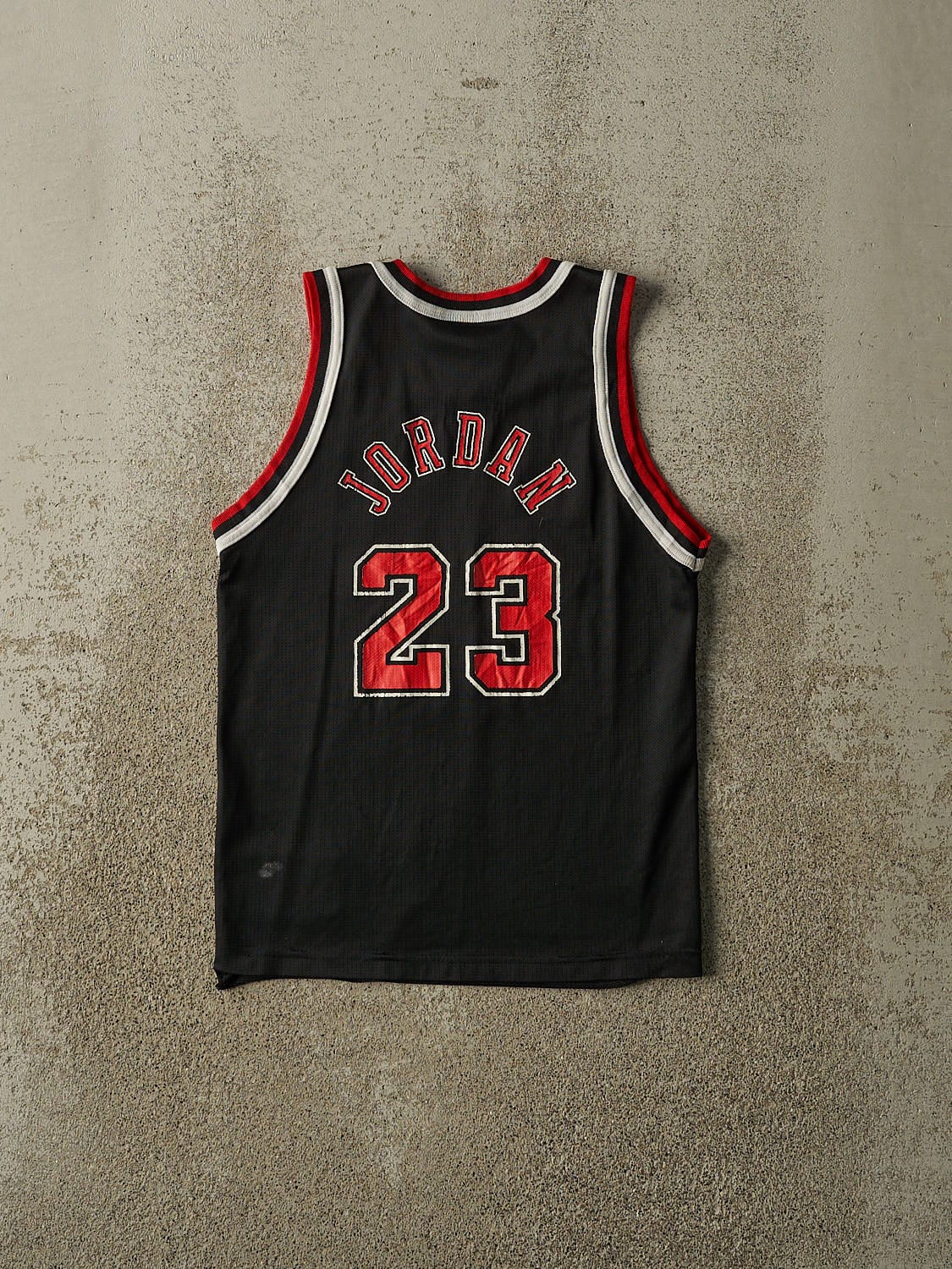 Vintage 90s Black Champion Chicago Bulls Michael Jordan Jersey (XXXS/XXS) - Image 2
