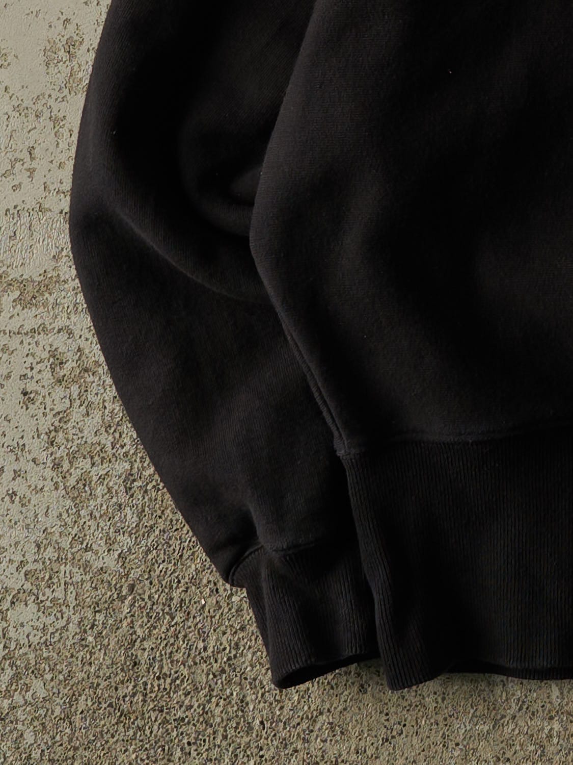 Vintage 90s Black Champion Reverse Weave Blank Crewneck (S/M) - Image 3