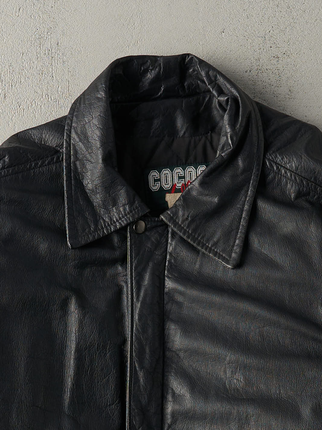 Vintage 90s Black Cocoa Valley Leather Jacket (M/L) - Image 2