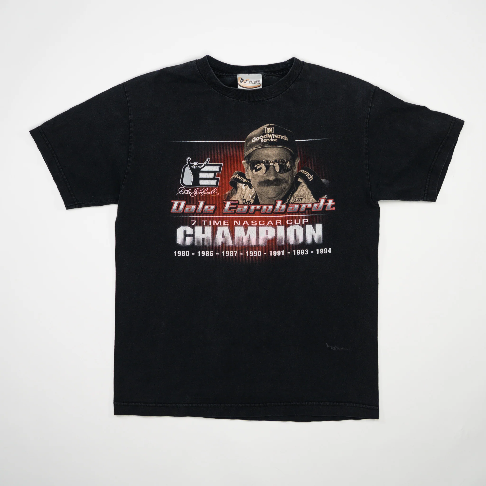 Vintage 90s Black Dale Earnhardt 7 x Champion Tee (S)