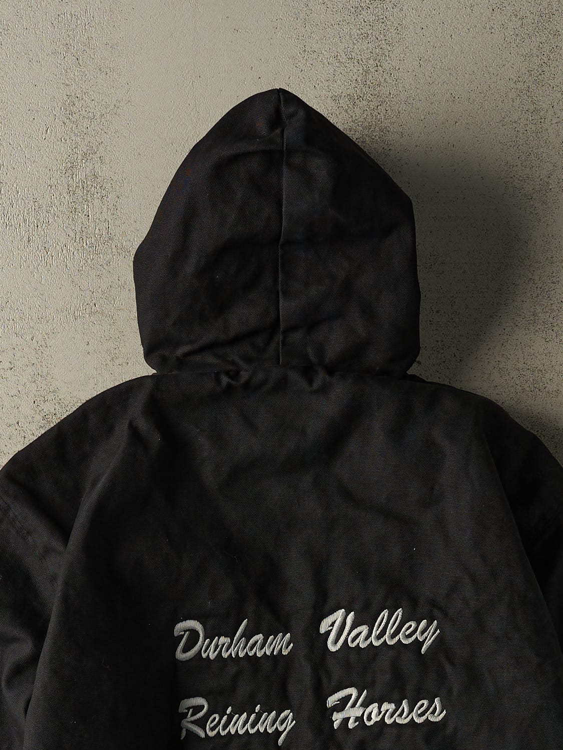 Vintage 90s Black Dickies Hooded Work Jacket (L/XL) - Image 5