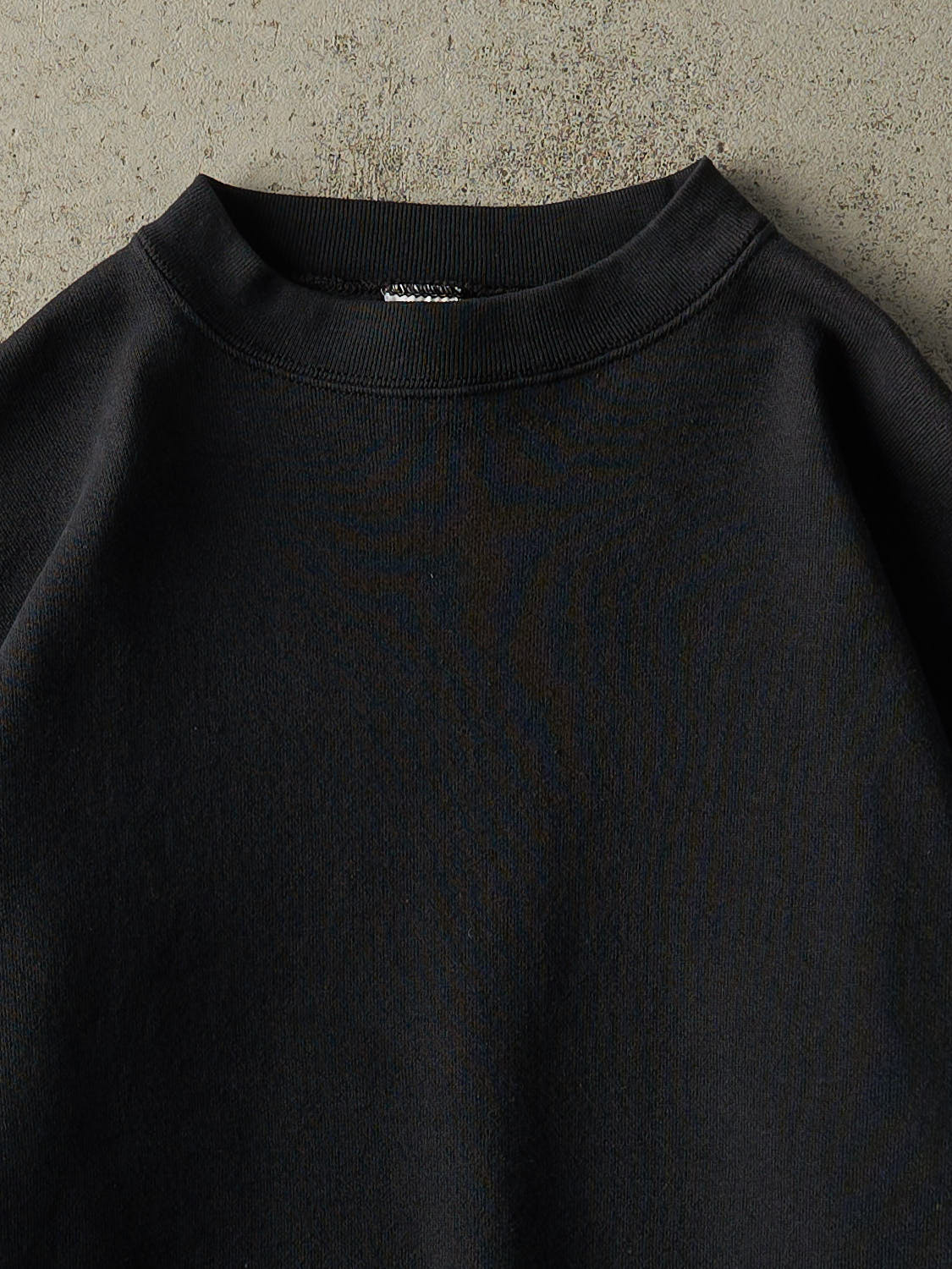 Vintage 90s Black Discus Athletic Blank Crewneck (L) - Image 2