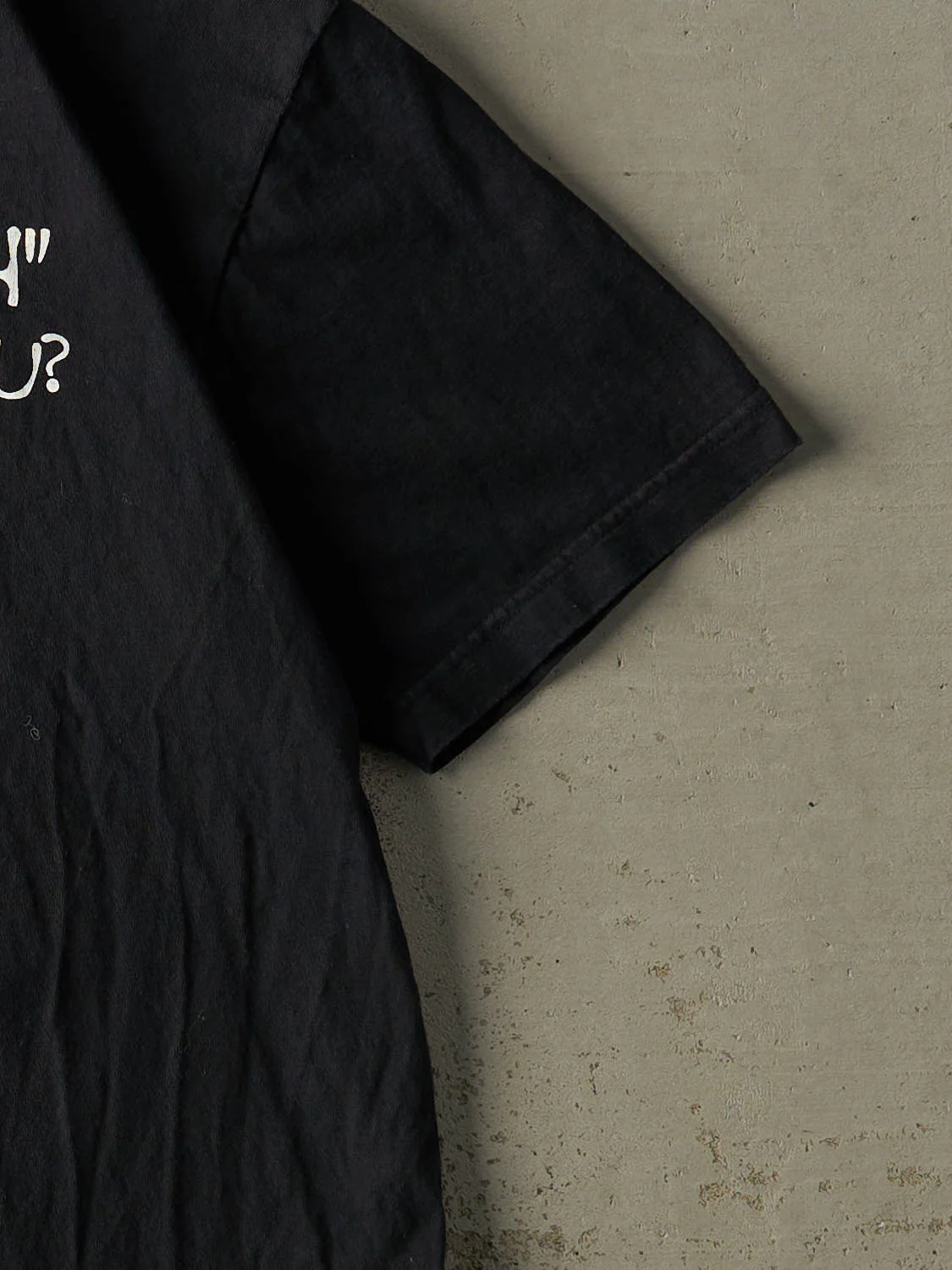 Vintage 90s Black "Duh" Slogan Tee (L/XL) - Image 4