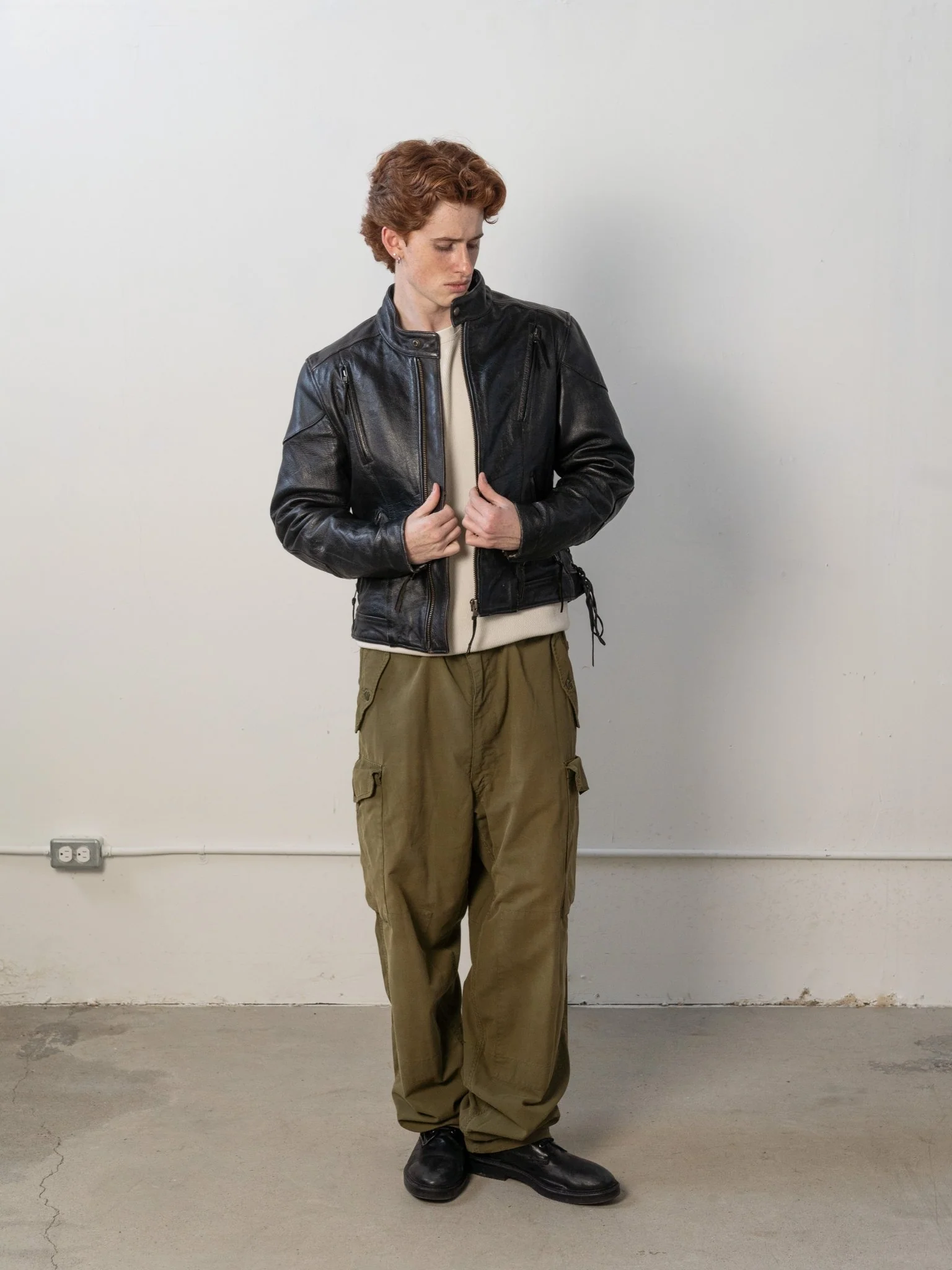 Vintage 90s Black First Leather Apparel Biker Jacket (S/M) - Image 2