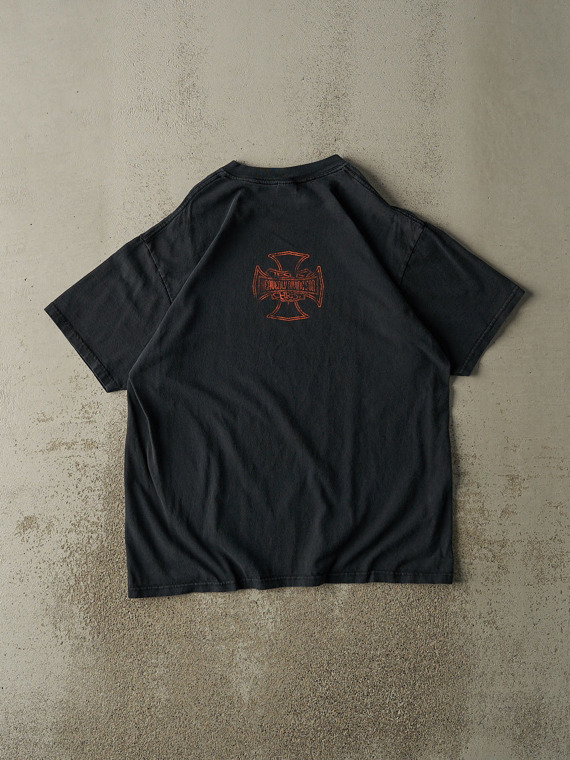 Vintage Y2K Black "Heavenly Divine Son" Tee (XL) - Image 2