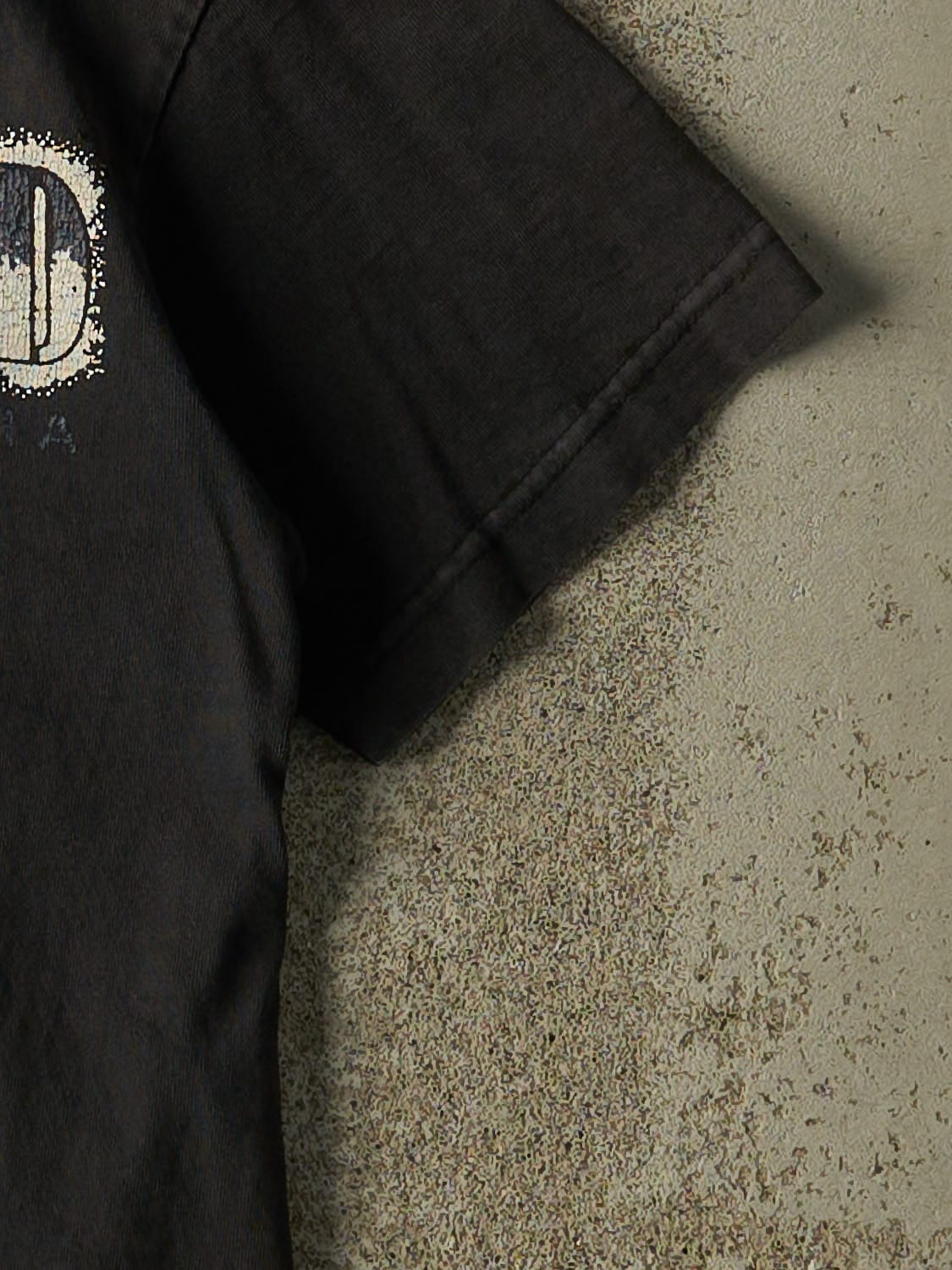 Vintage 90s Faded Black Hollywood Baby Tee (XXS/XS) - Image 4