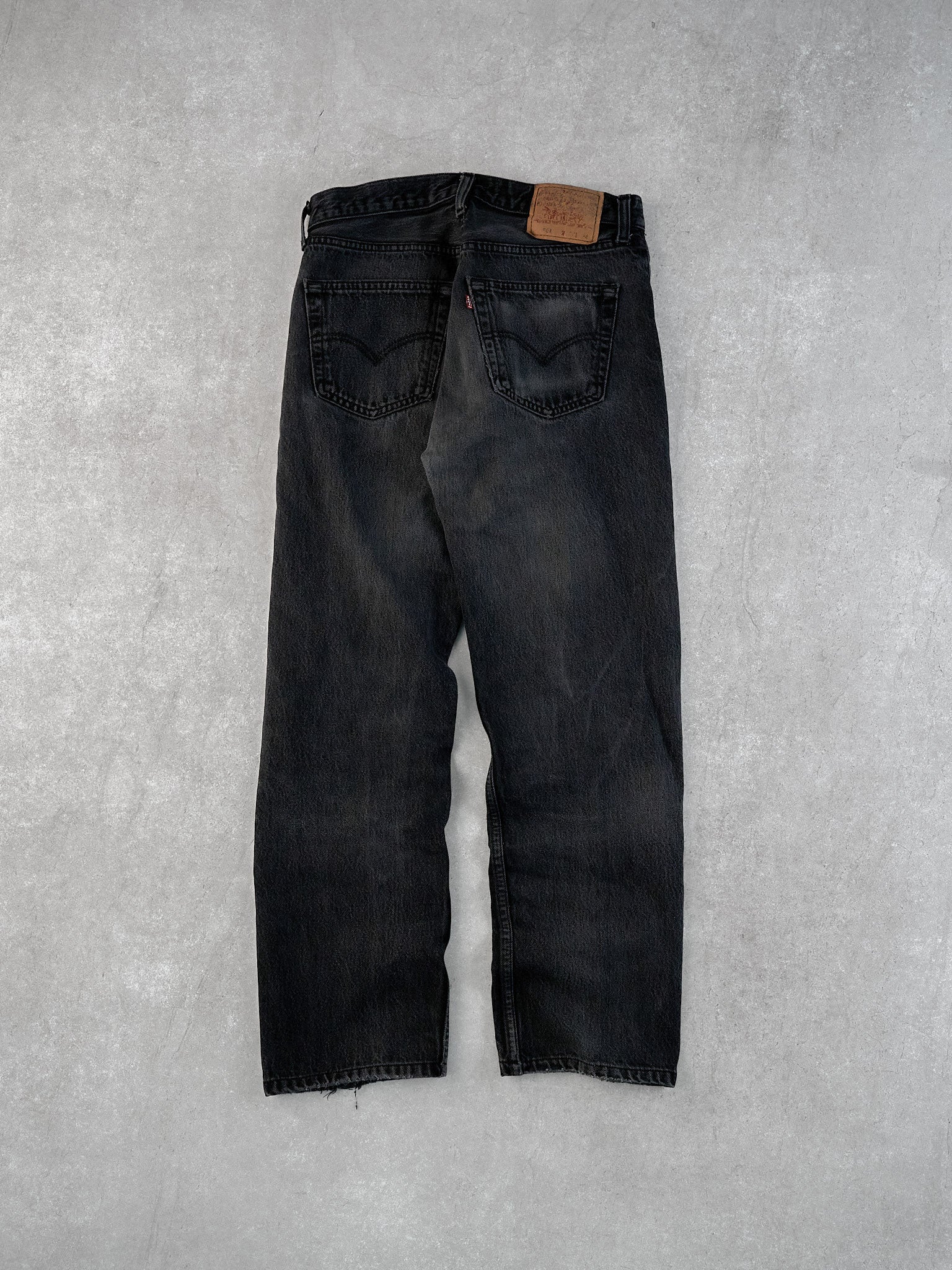 Vintage 90s Black Levi's 501 Denim Jeans (32x32) - Image 2