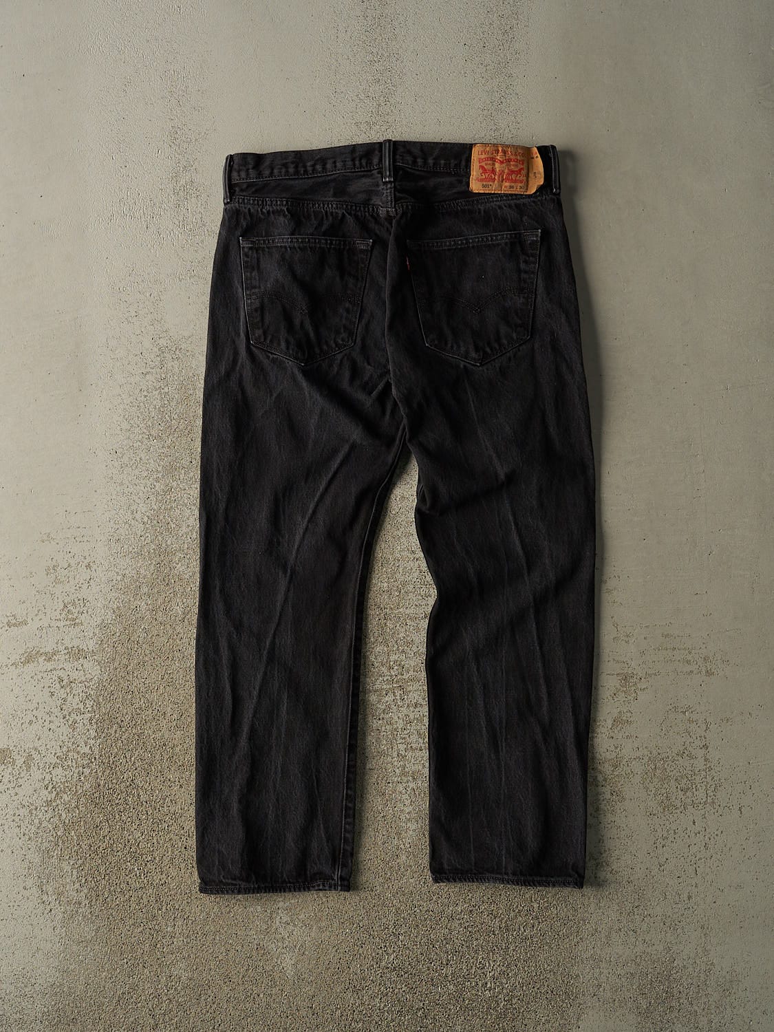 Vintage 90s Black Levi's 501 Denim Pants (35x29.5) - Image 3