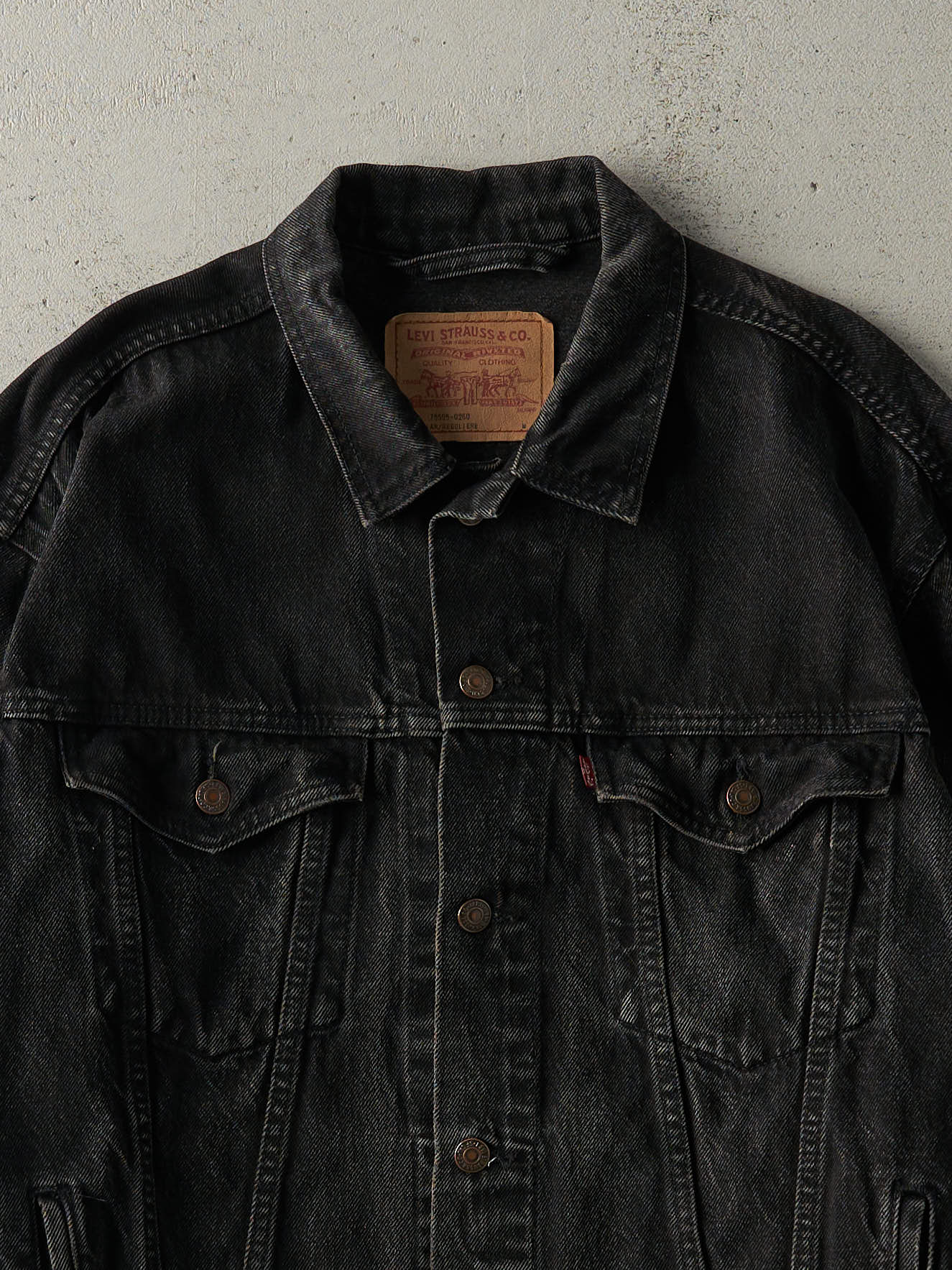 Vintage 90s Black Levi's Denim Jacket (M/L) - Image 4