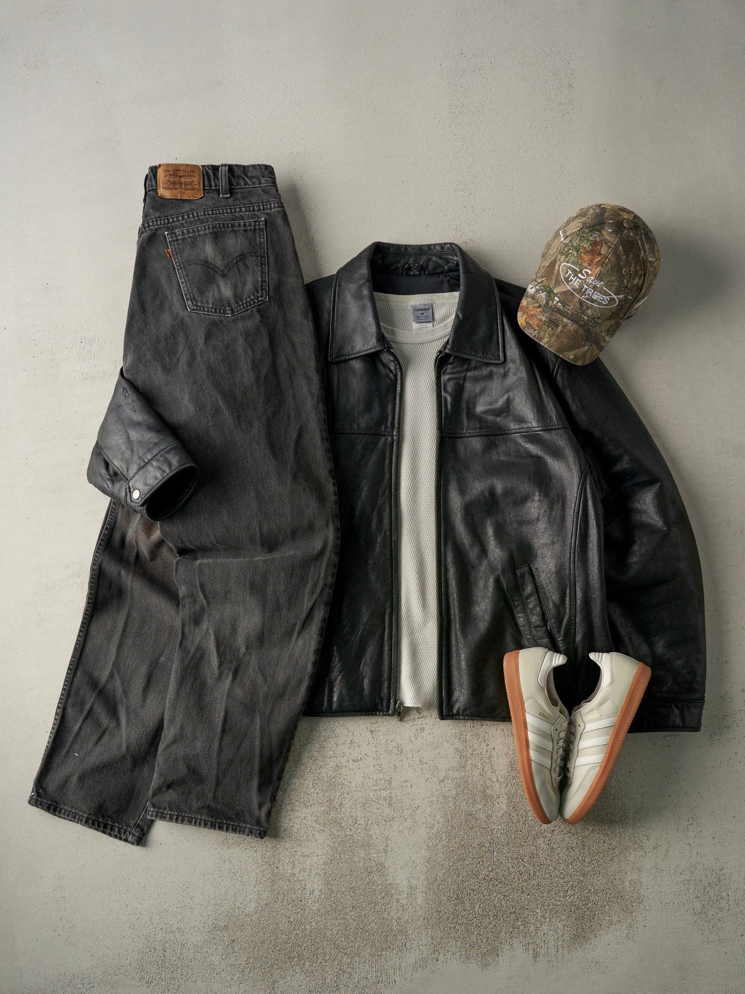Vintage 90s Black LP UOMO Leather Jacket (L) - Image 2