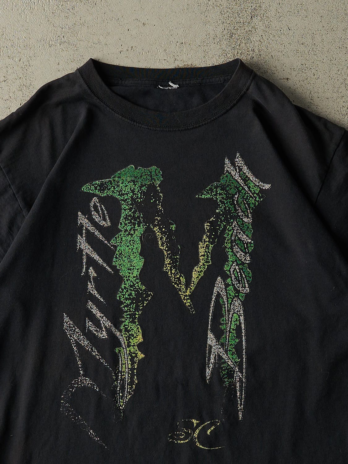 Vintage Y2K Faded Black Myrtle Beach Tee (M/L) - Image 2