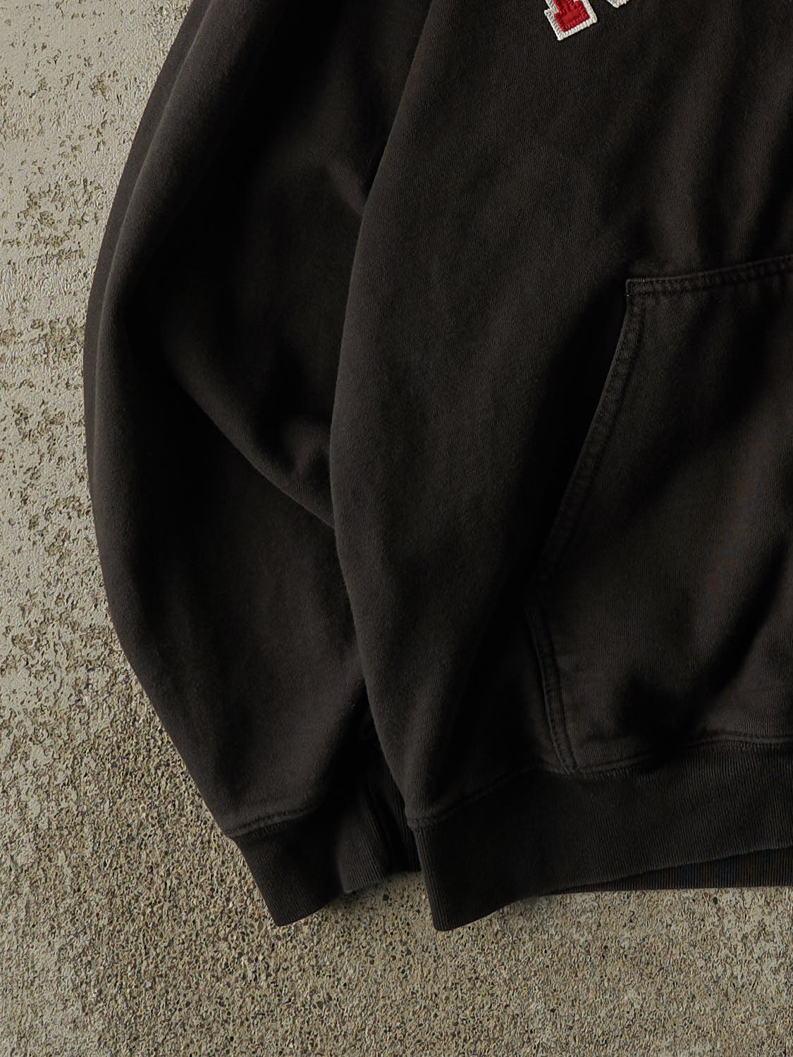 Vintage 90s Black New York Embroidered Zip Up Hoodie (L/XL) - Image 3