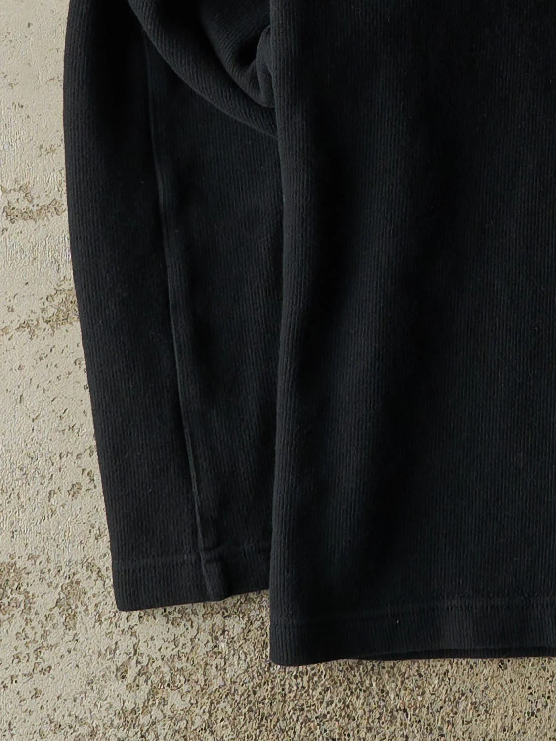Vintage Y2K Black Next V-Neck Textured Longsleeve (M/L) - Image 3