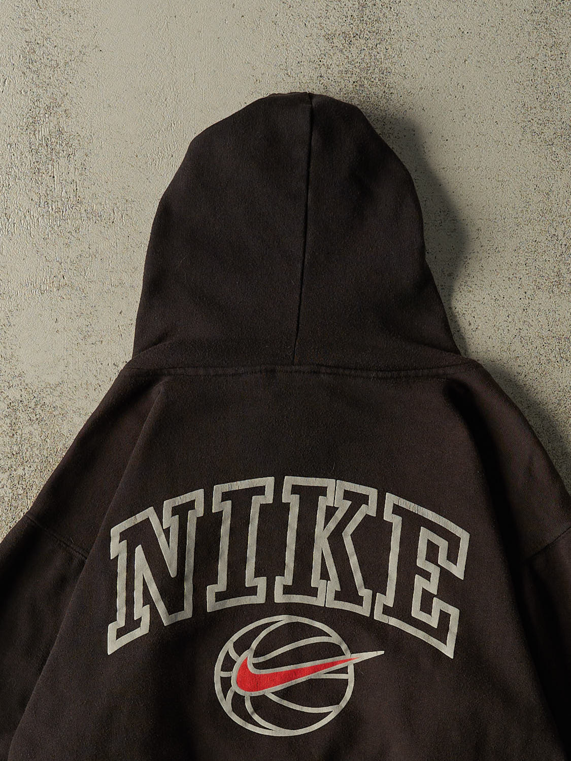 Vintage 90s Black Nike Basketball Hoodie (S/M) - Image 4