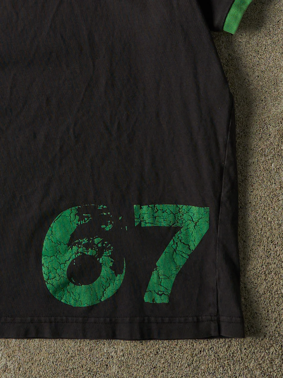 Vintage 90s Black Nike Celtic 67' Euro Cup Ringer Tee (L) - Image 4