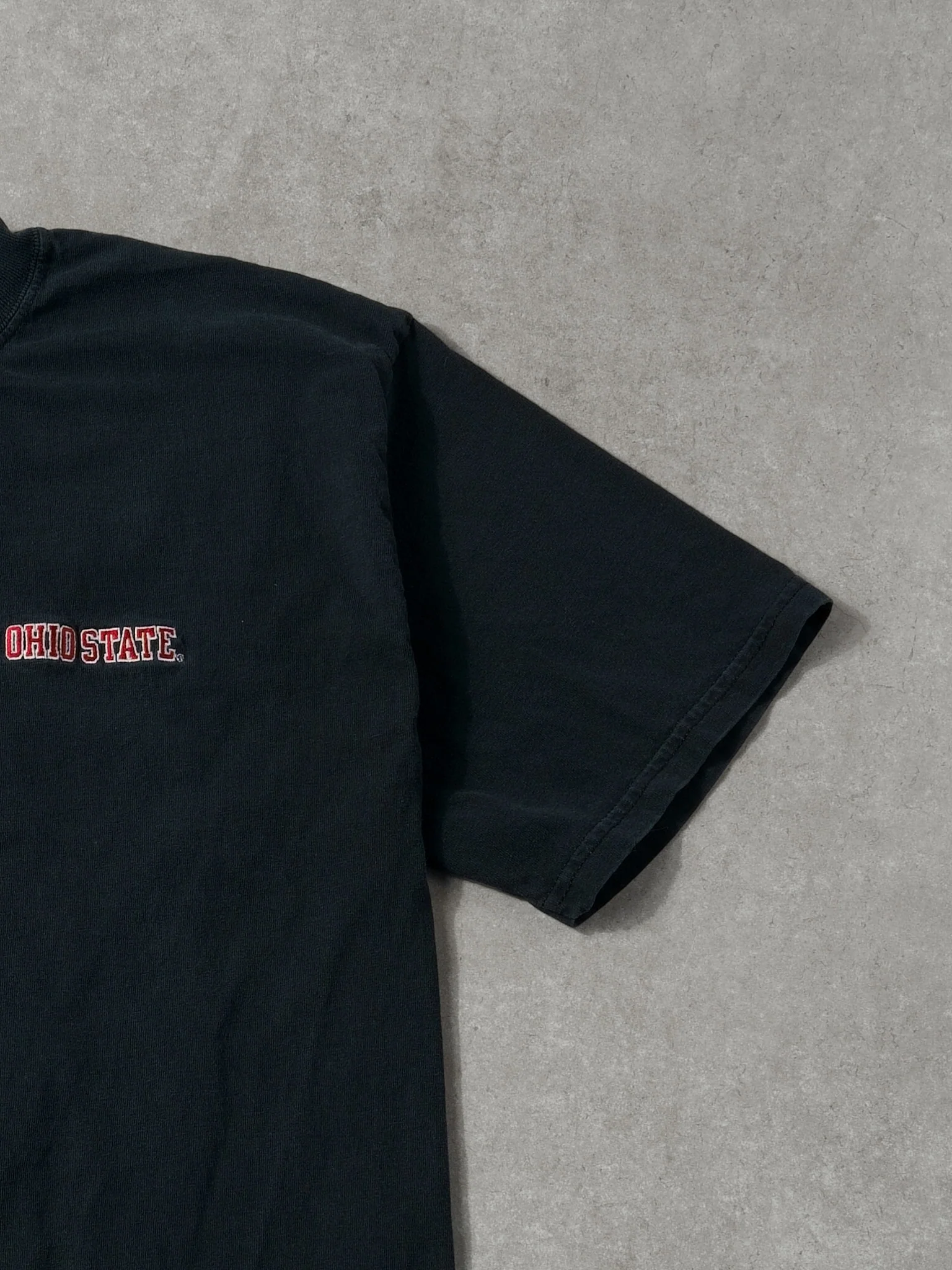 Vintage 90s Black Ohio State Buckeyes Tee (M) - Image 3
