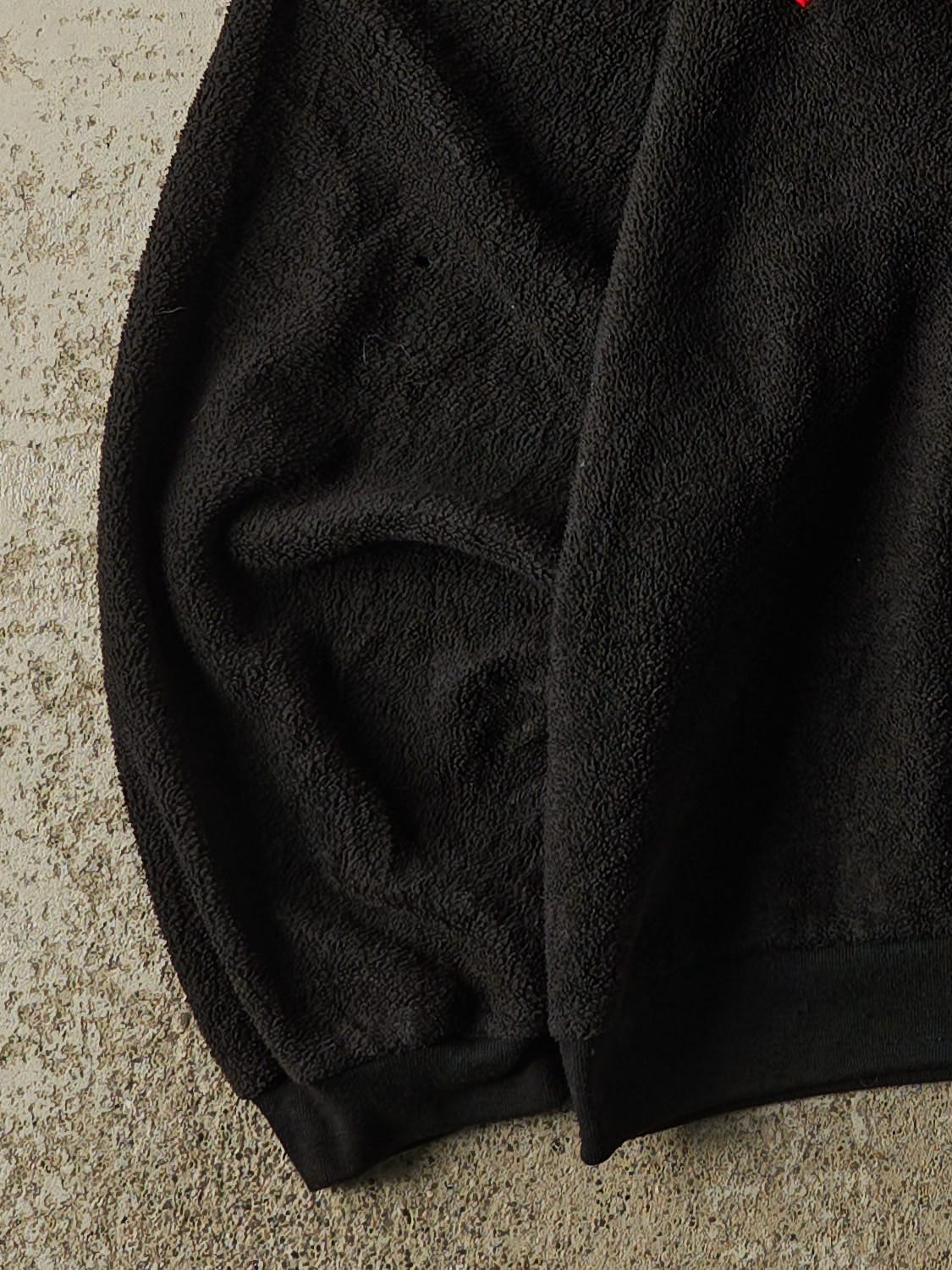 Vintage 90s Black Ottawa Senators Embroidered Fleece Crewneck (L/XL) - Image 3