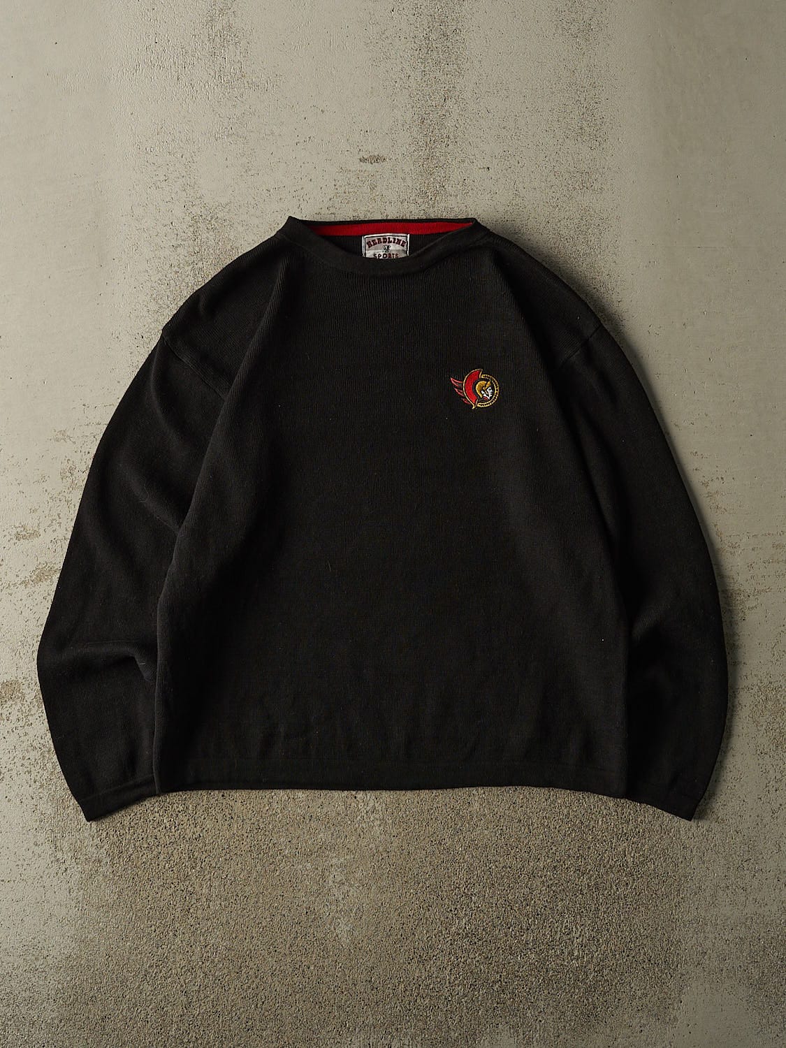 Vintage 90s Black Ottawa Senators Thermal Long Sleeve (L)