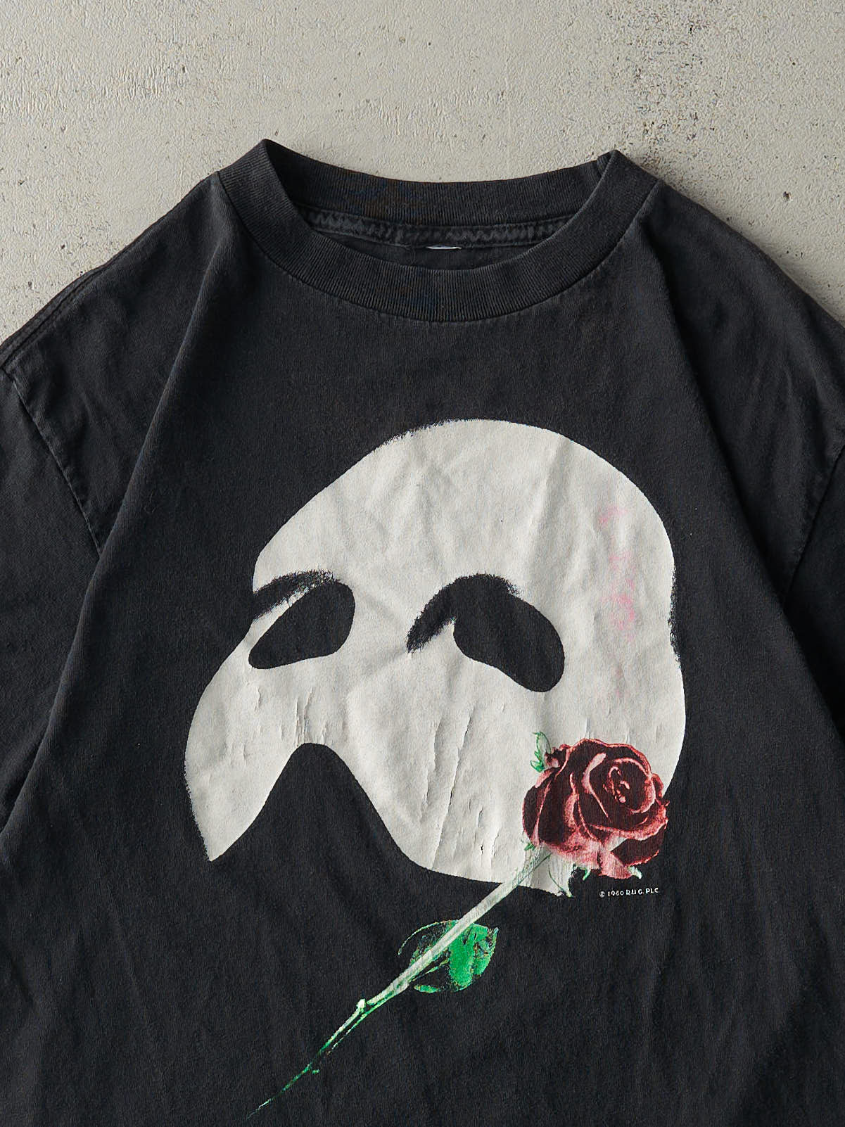 Vintage 90s Black Phantom of the Opera Tee (S) - Image 2