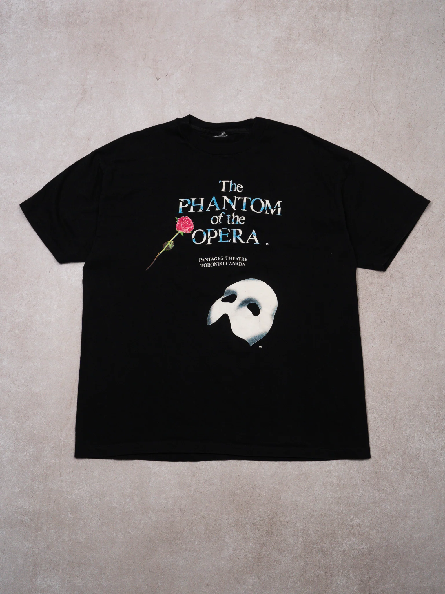Vintage 90s Black Phantom of the Opera Toronto Tee (L)