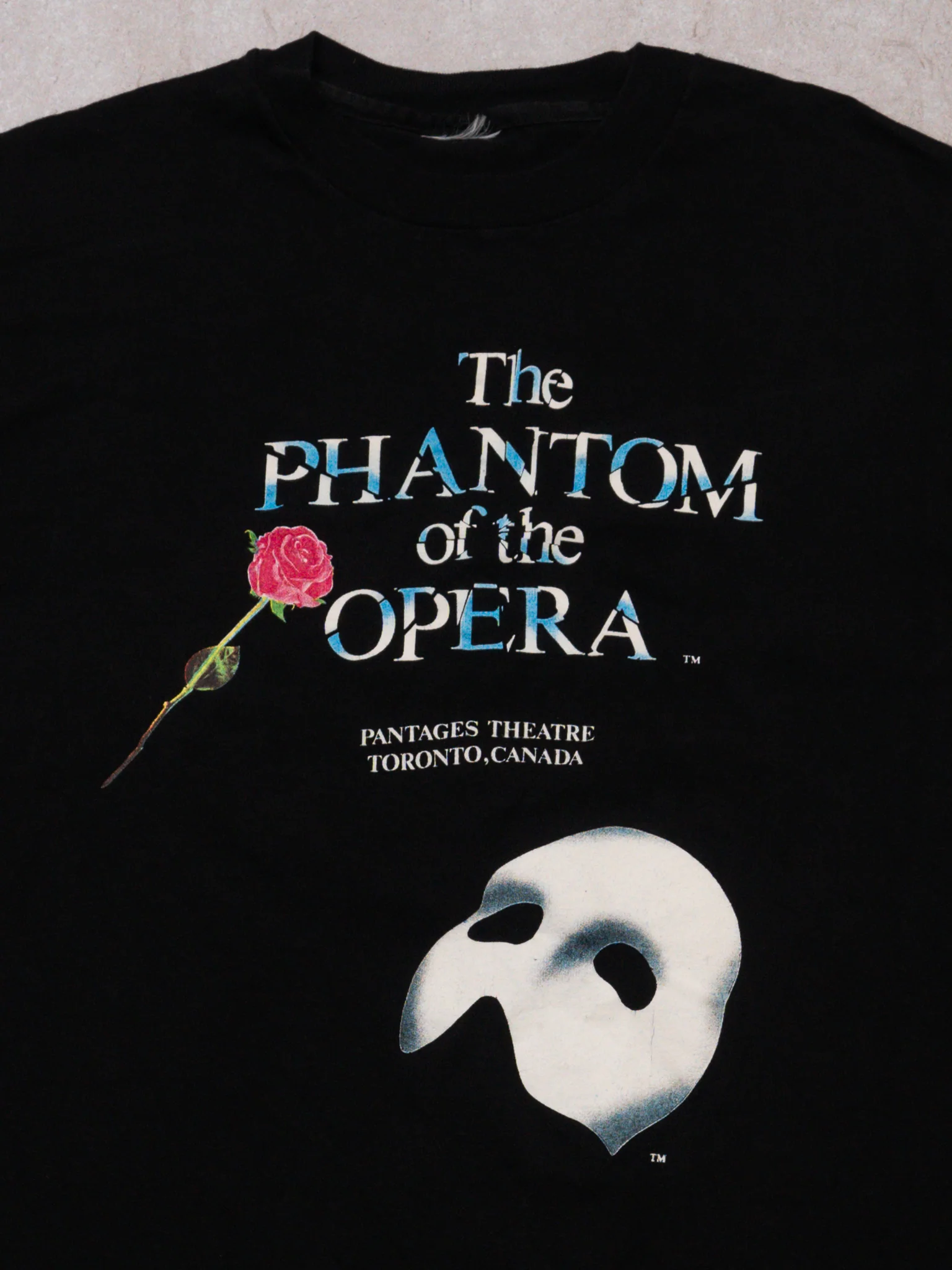 Vintage 90s Black Phantom of the Opera Toronto Tee (L) - Image 2