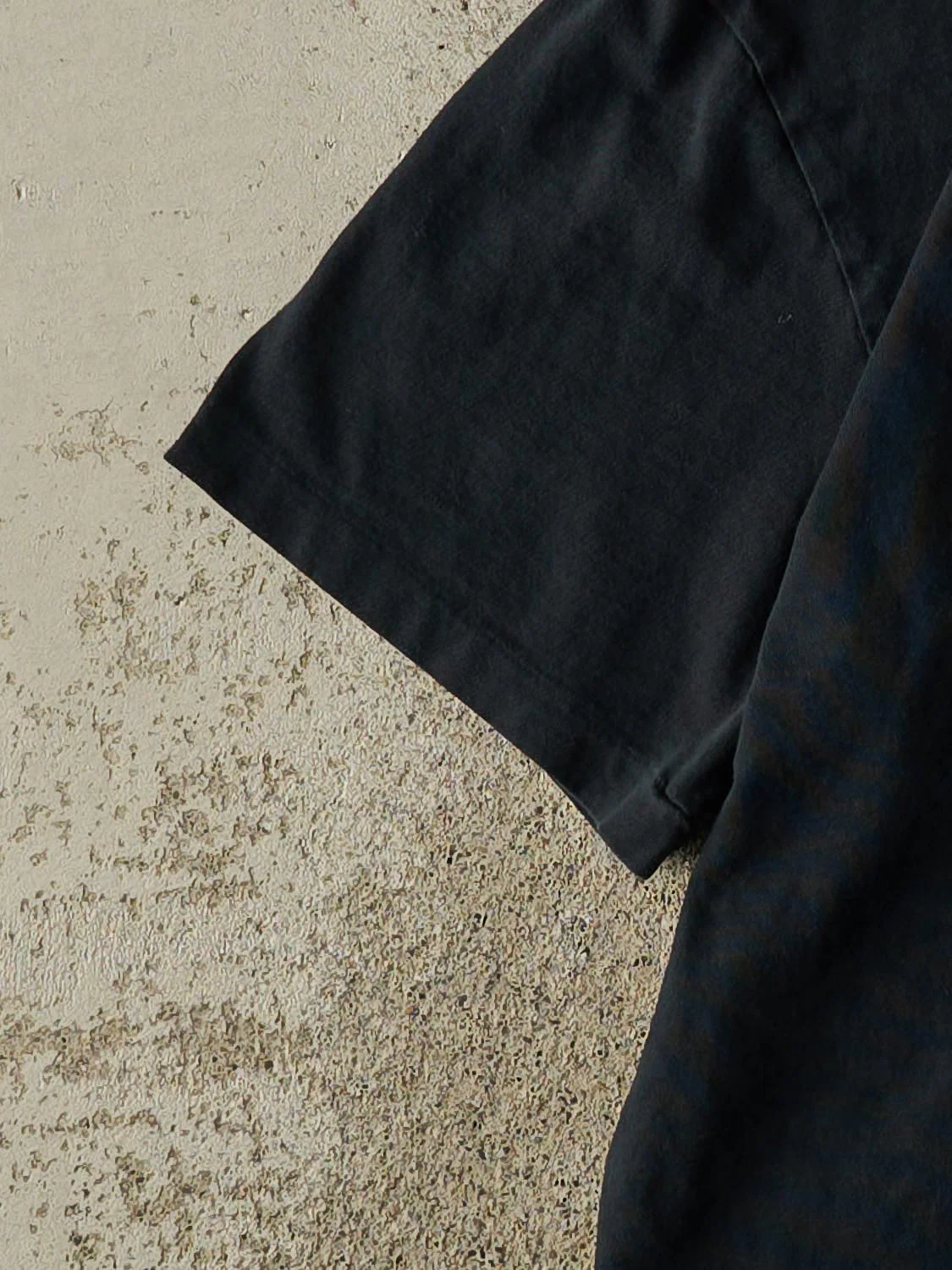 Vintage 90s Black Polo Embroidered Tee (M) - Image 3