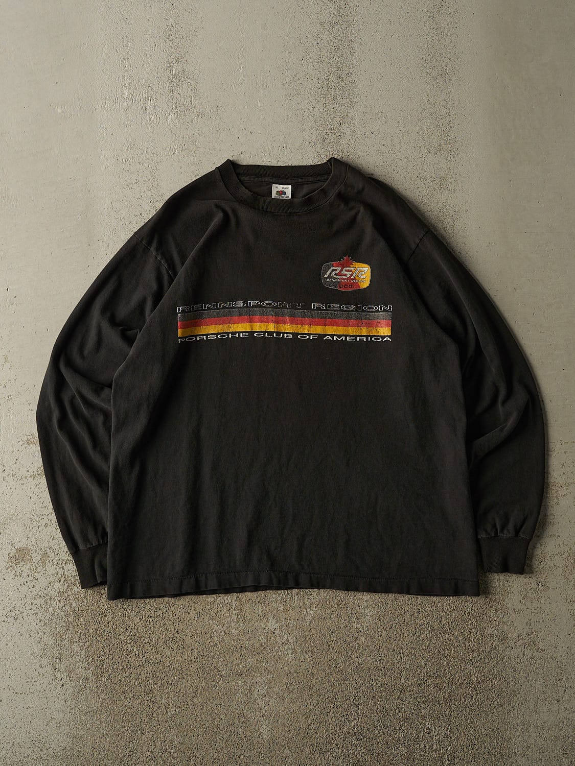 Vintage 90s Black Porsche Club of America Long Sleeve (L/XL)