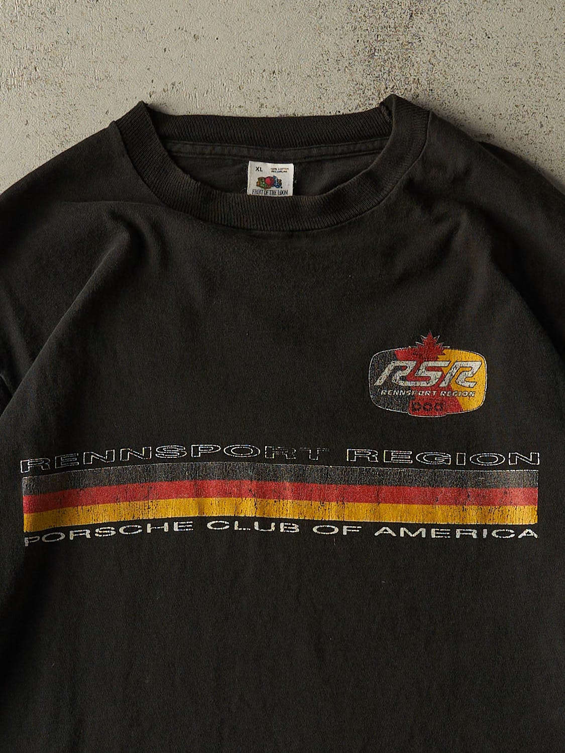 Vintage 90s Black Porsche Club of America Long Sleeve (L/XL) - Image 3