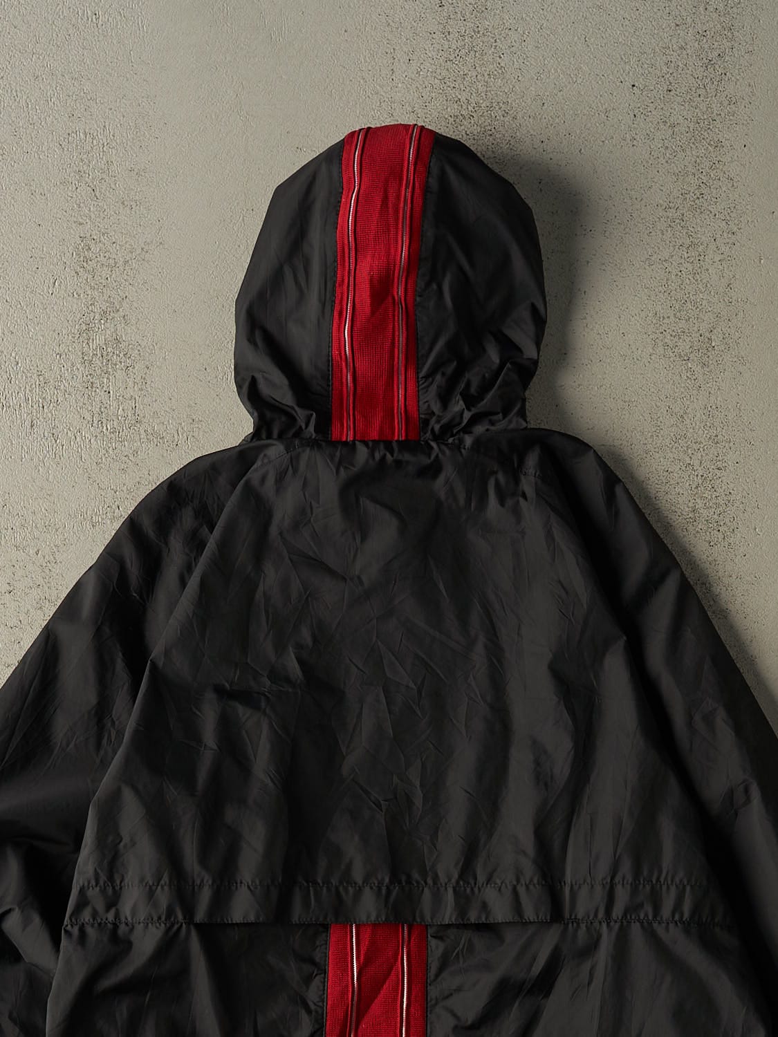 Vintage 90s Black & Red Nike Windbreaker Jacket (L/XL) - Image 4