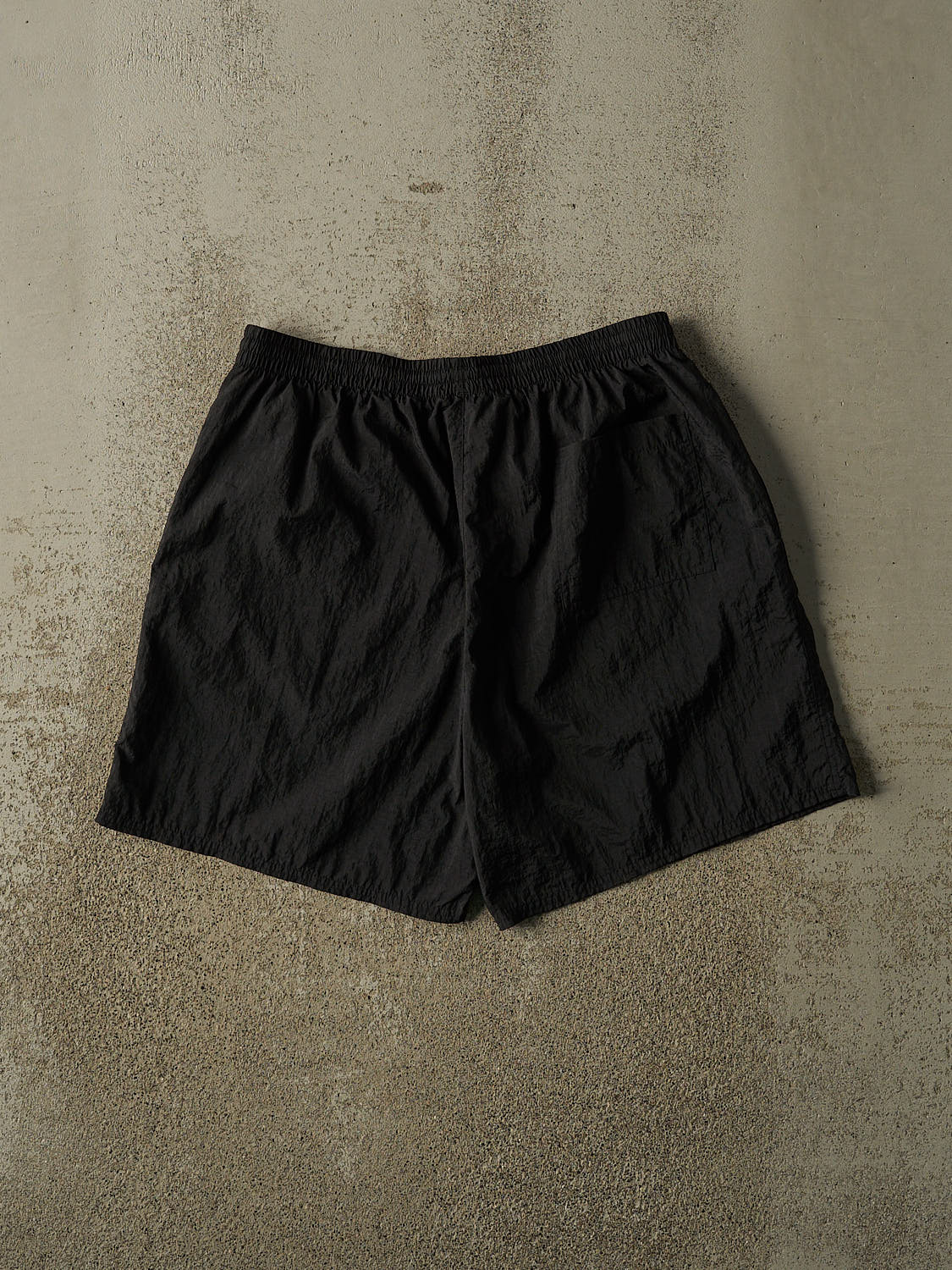 Vintage 90s Black Reebok Nylon Track Shorts (32x7) - Image 3