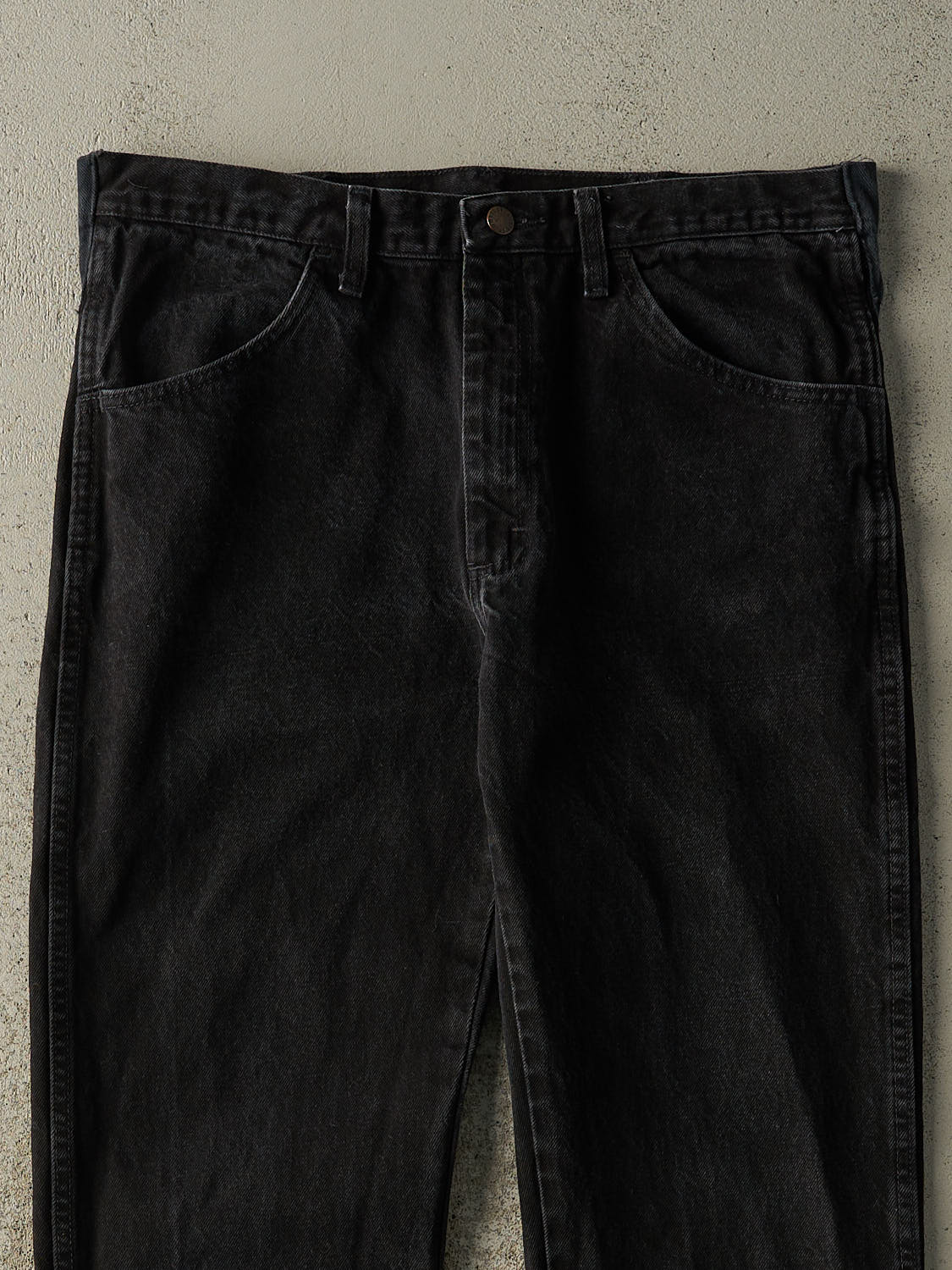 Vintage 90s Black Rustler Denim Pants (35x29) - Image 3