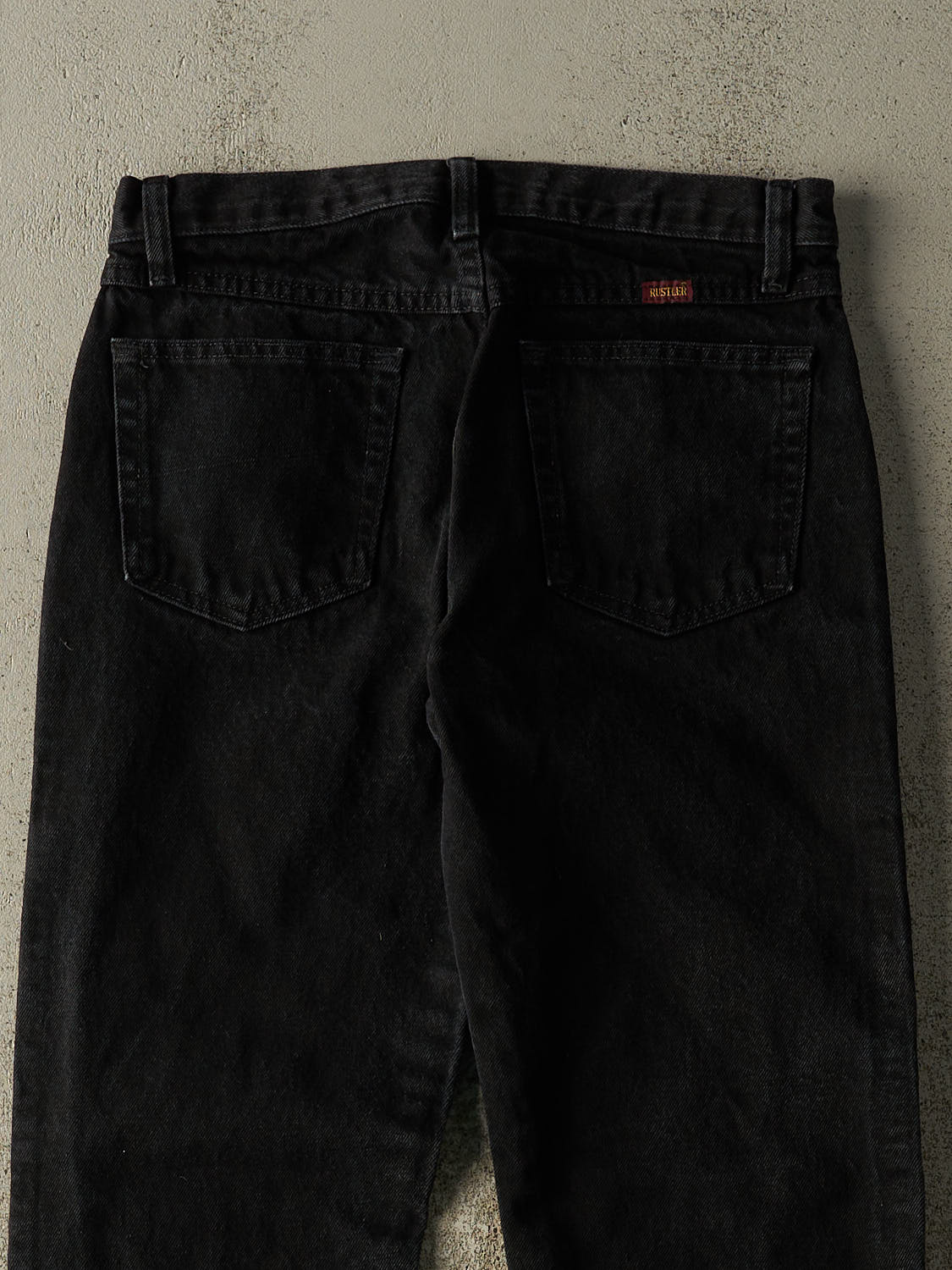 Vintage 90s Black Rustler Denim Pants (31x30) - Image 4