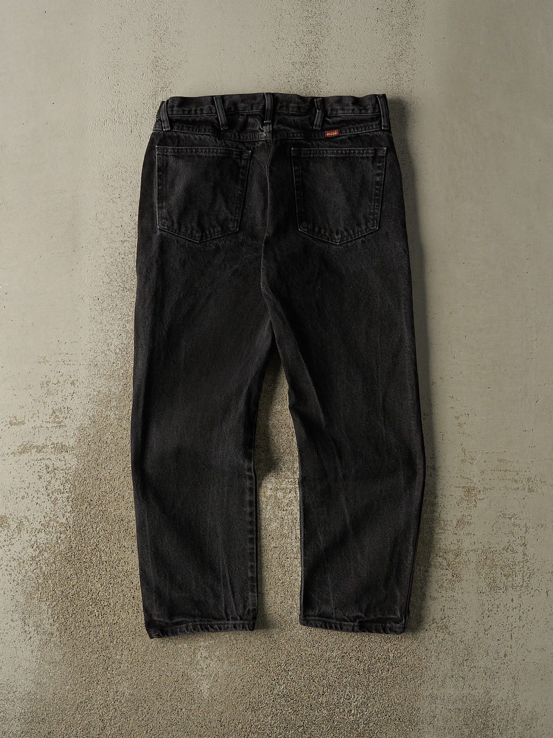 Vintage 90s Black Rustler Denim Pants (32x28) - Image 2