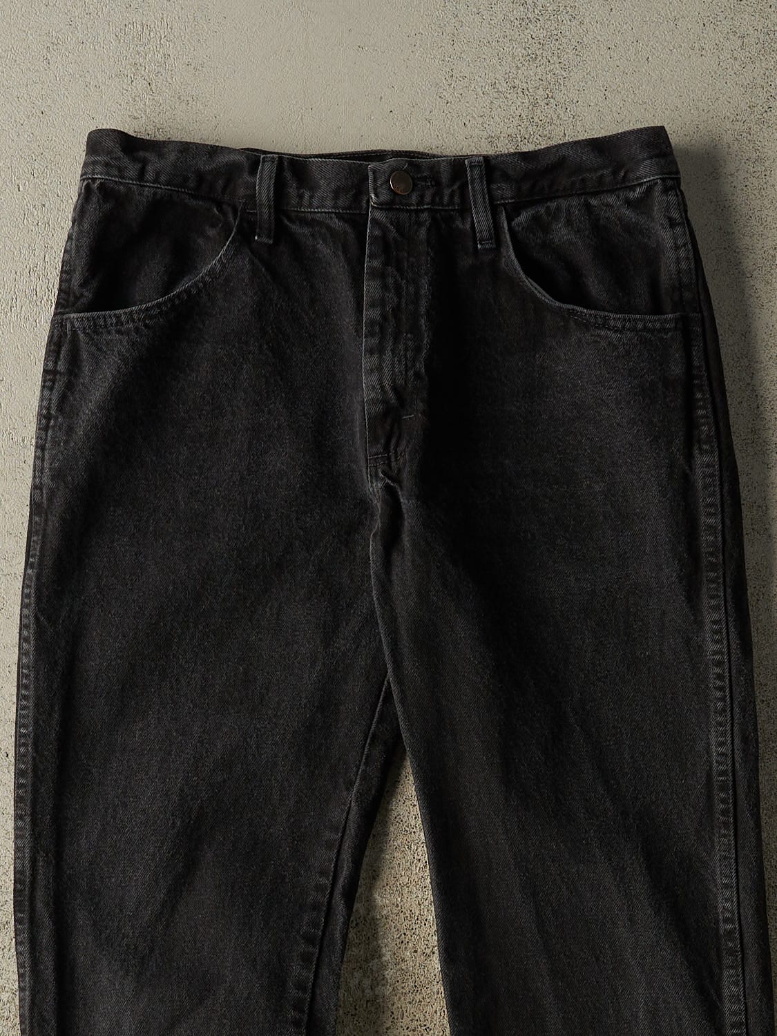 Vintage 90s Black Rustler Denim Pants (32x28) - Image 3