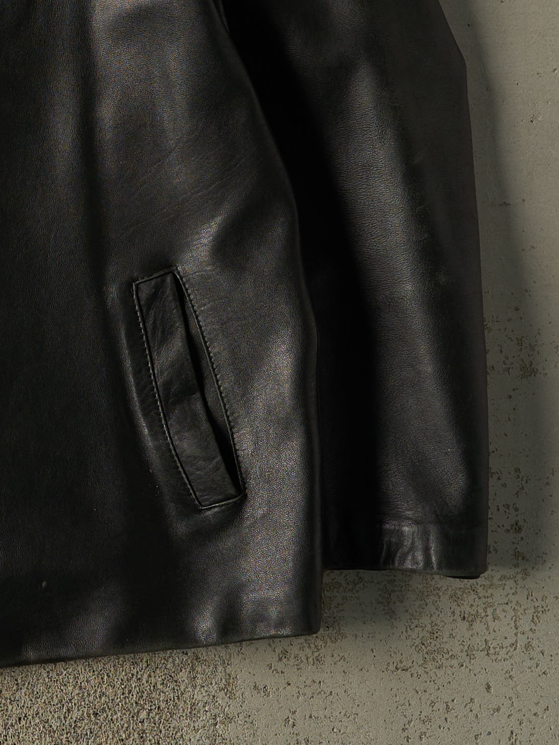 Vintage 90s Black Soft Leather Jacket (L/XL) - Image 4