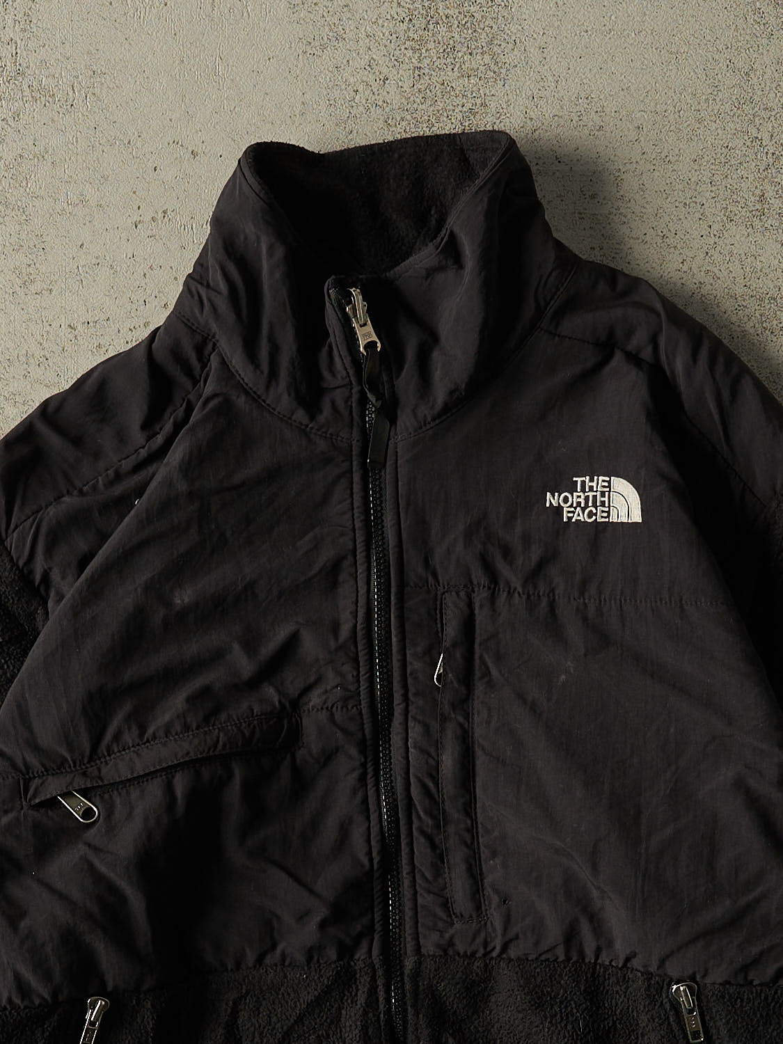 Vintage 90s Black The North Face Denali Fleece (M) - Image 3