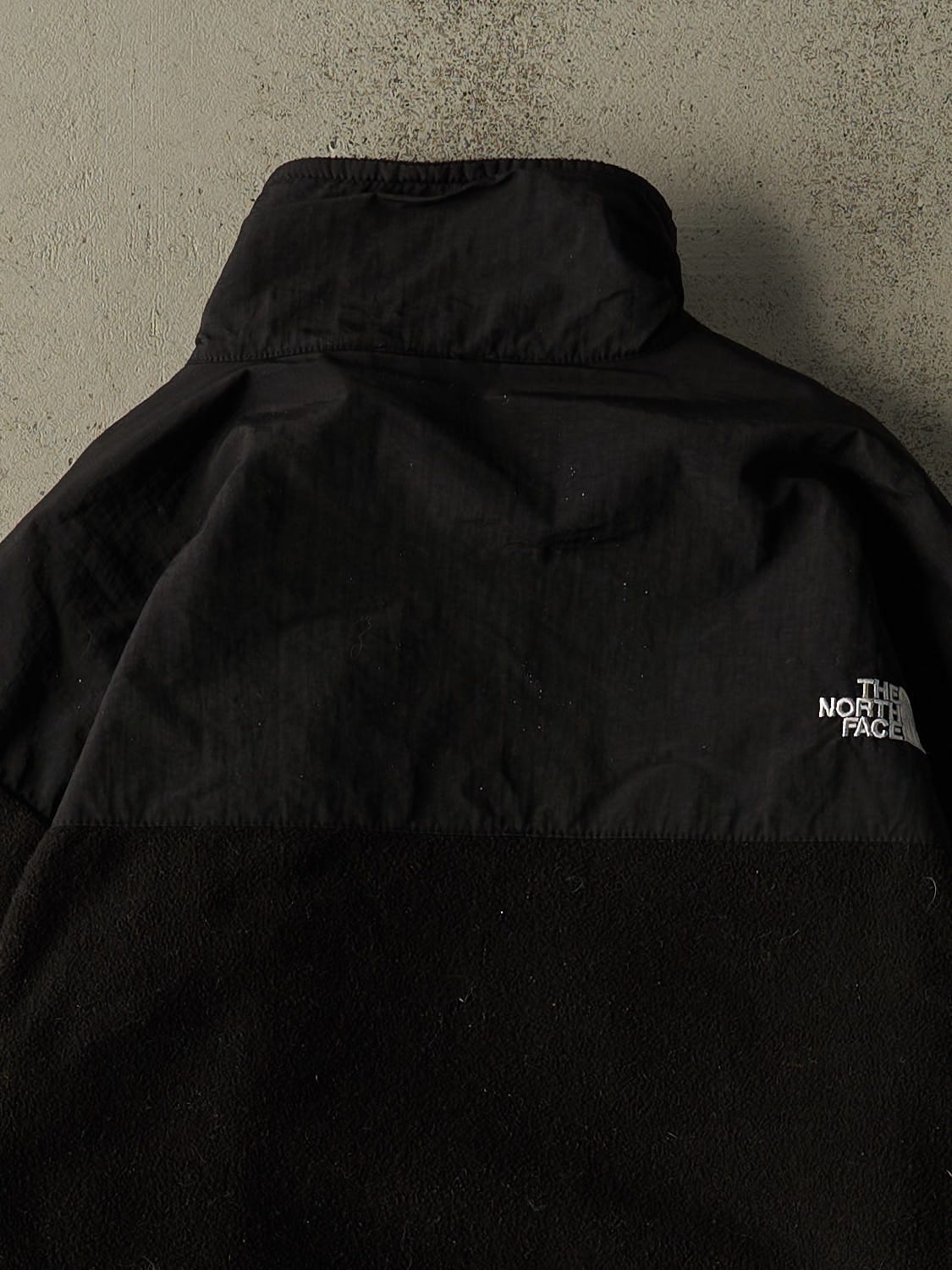 Vintage 90s Black The North Face Fleece Denali Jacket (L/XL) - Image 4
