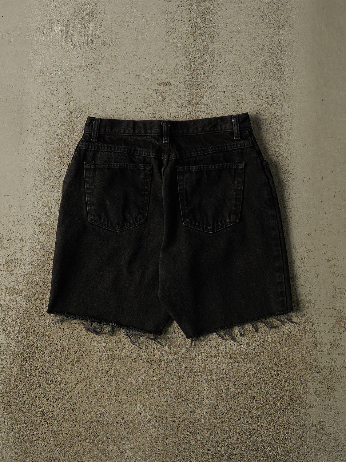 Vintage 90s Black Wrangler Cut Off Jean Shorts (29x8.5) - Image 3