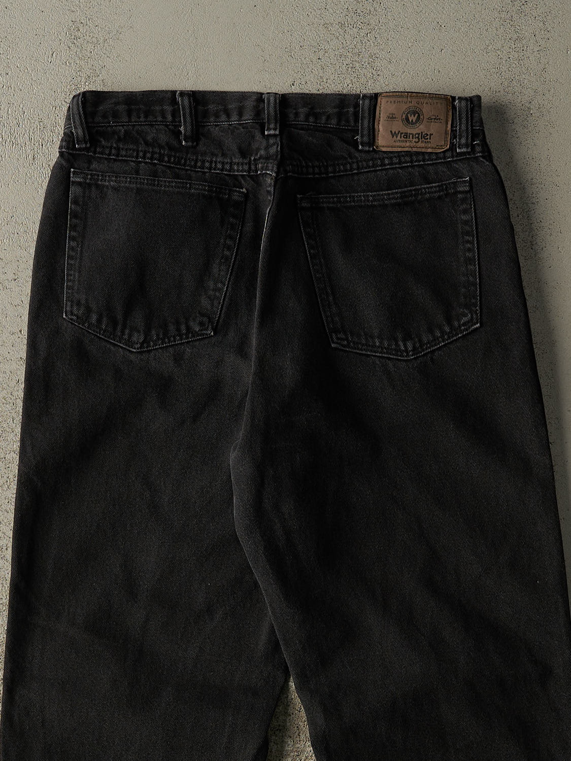 Vintage 90s Black Wrangler Denim Pants (32x31) - Image 5