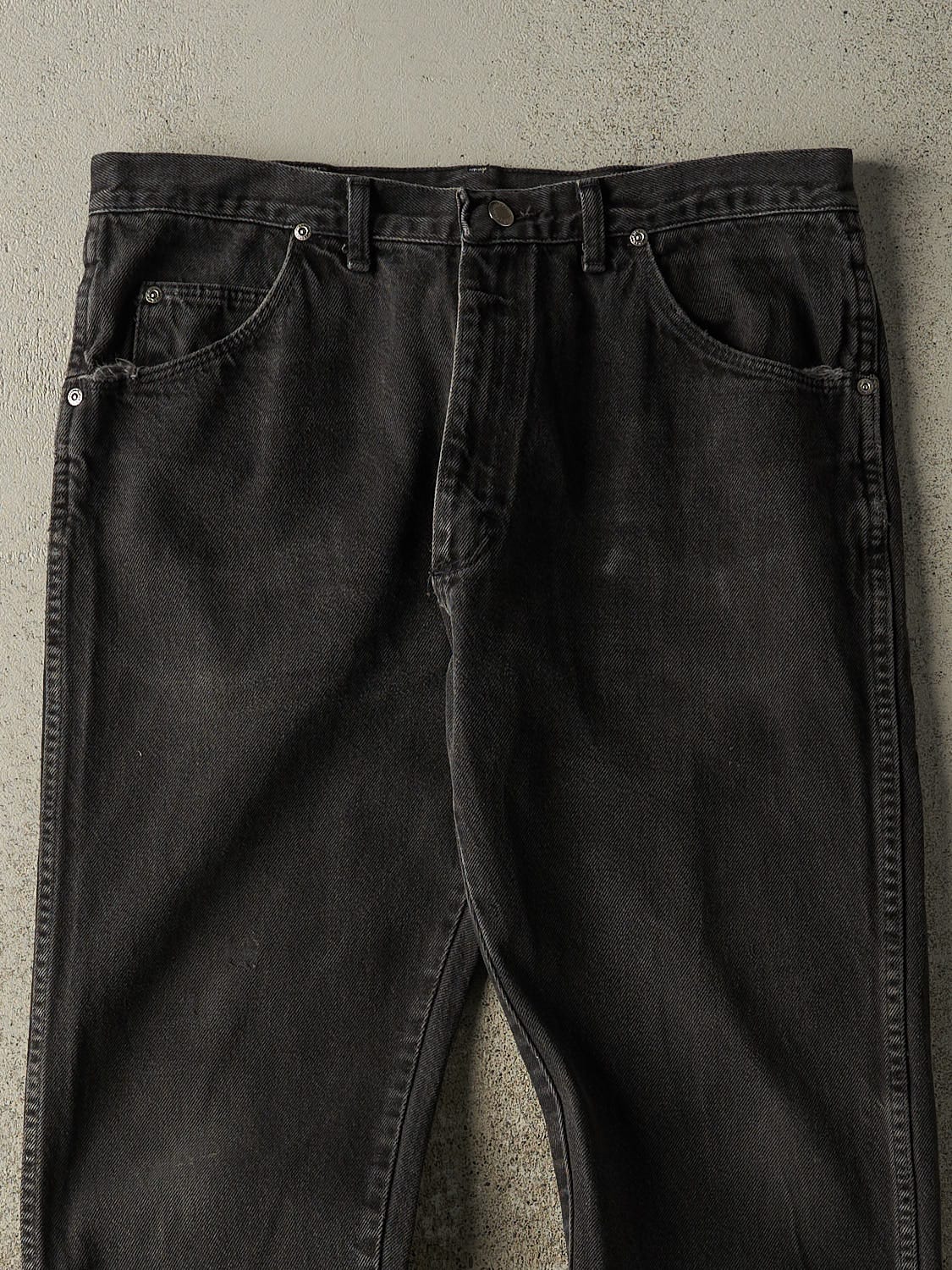 Vintage 90s Black Wrangler Denim Pants (34x29) - Image 4