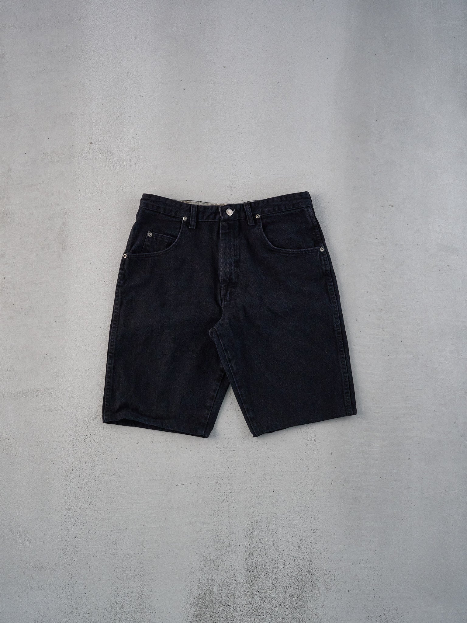 Vintage 90s Black Wrangler Denim Shorts (30x11)