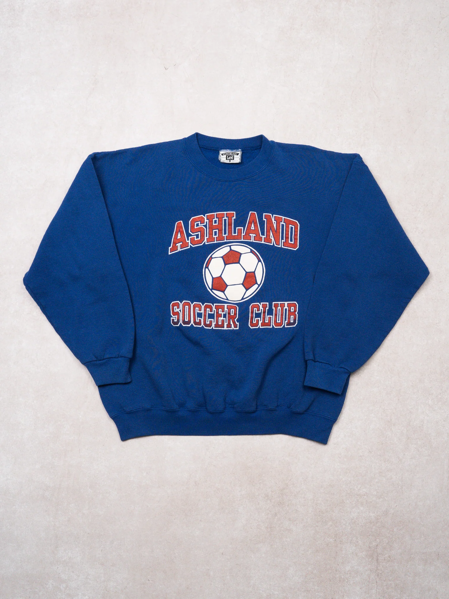 VIntage 90s Blue Ashland Soccer Club x Lee Crewneck (L)