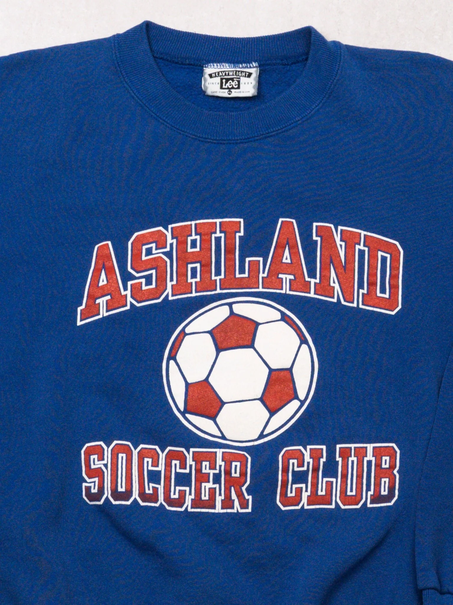 VIntage 90s Blue Ashland Soccer Club x Lee Crewneck (L) - Image 2