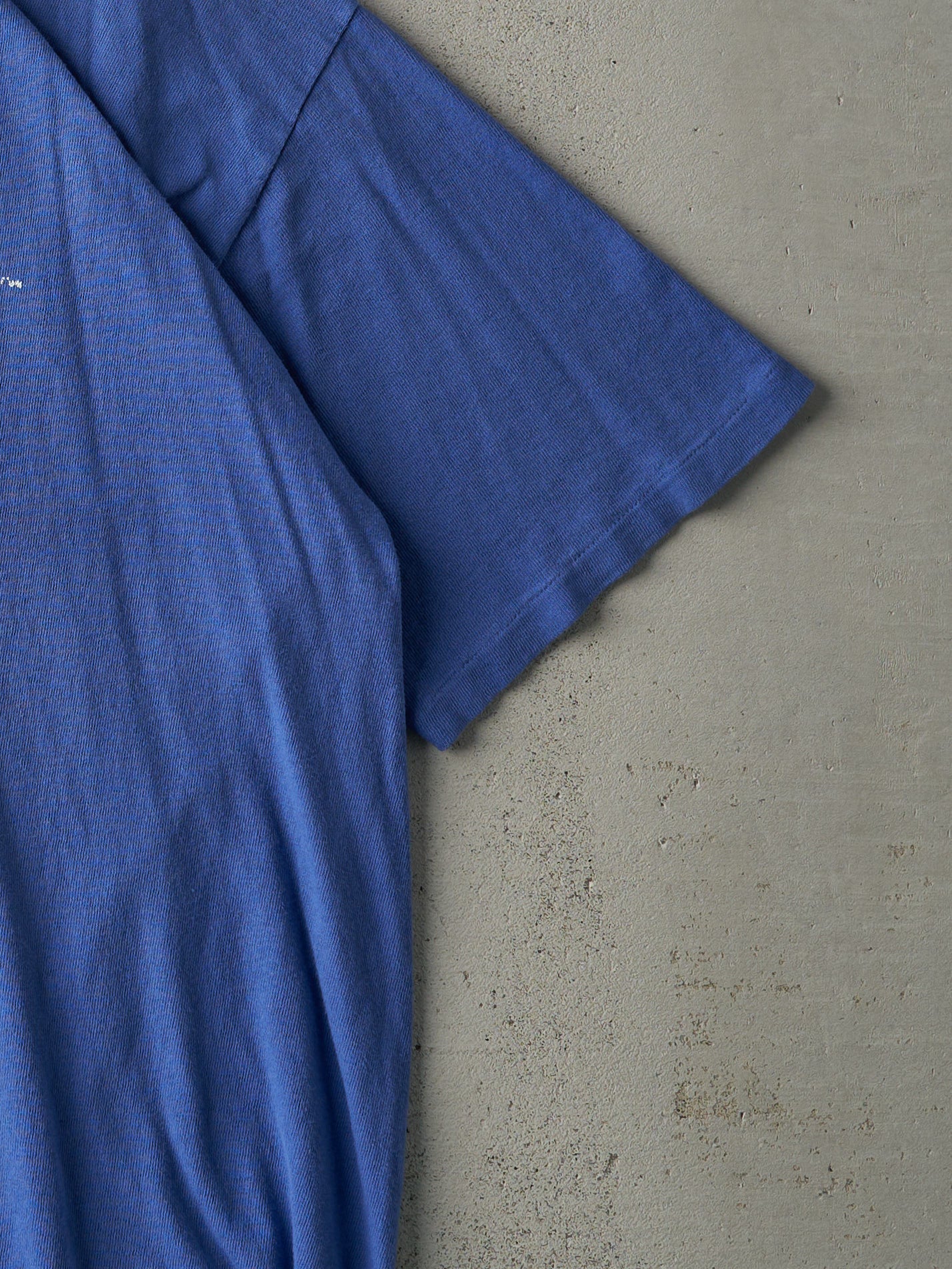 Vintage 90s Blue Champion Logo Tee (L/XL) - Image 3