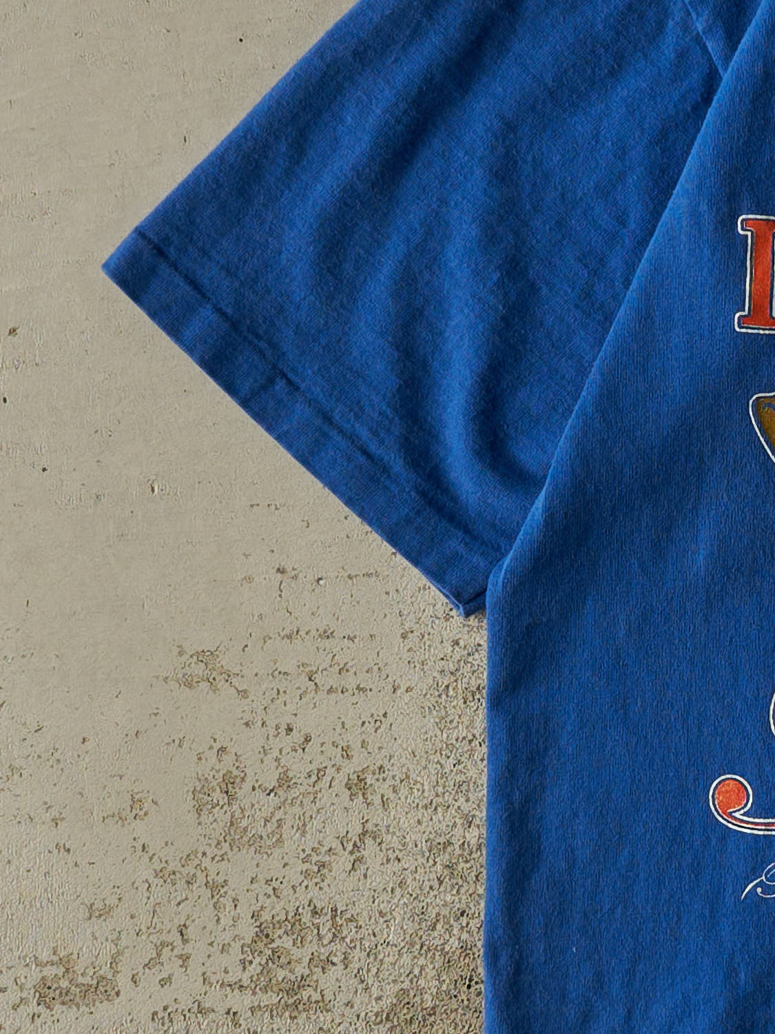 Vintage 90s Blue Denver Broncos Single Stitch Tee (L/XL) - Image 4
