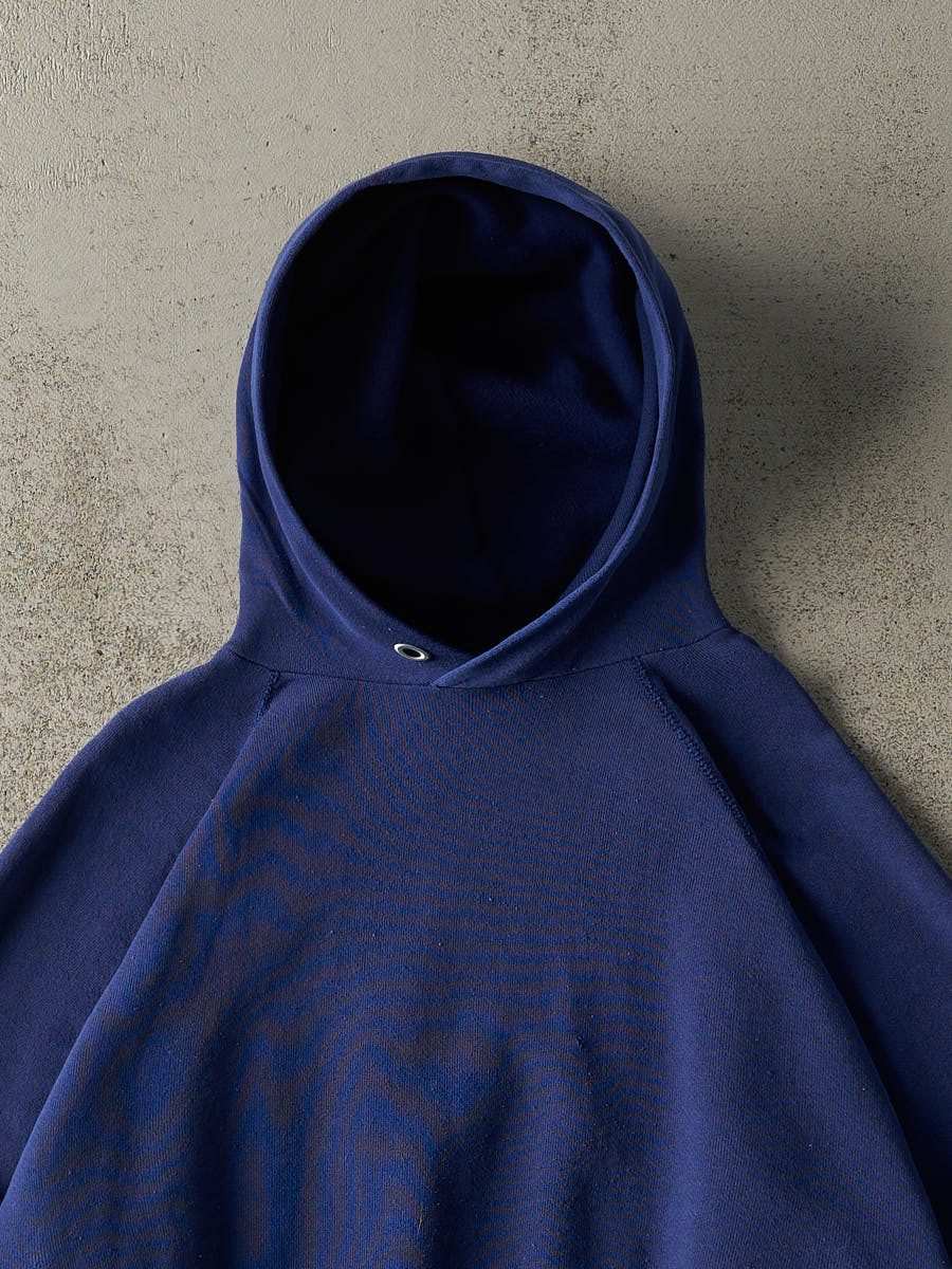 Vintage 90s Royal Blue Discus Athletic Blank Boxy Hoodie (M/L) - Image 2